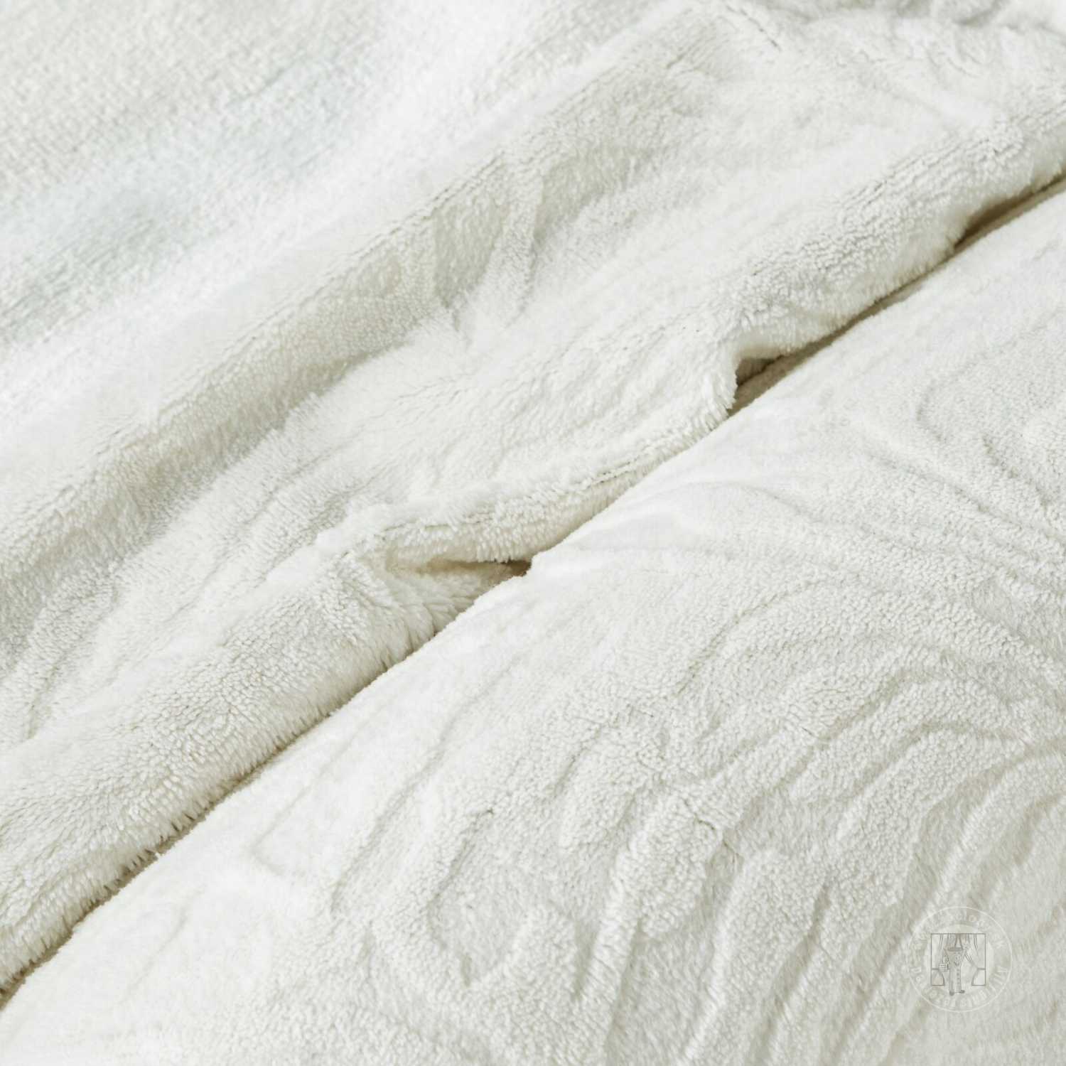 Posteľná bielizeň zamatová FLANO 140x200cm + 70x90cm, krémová