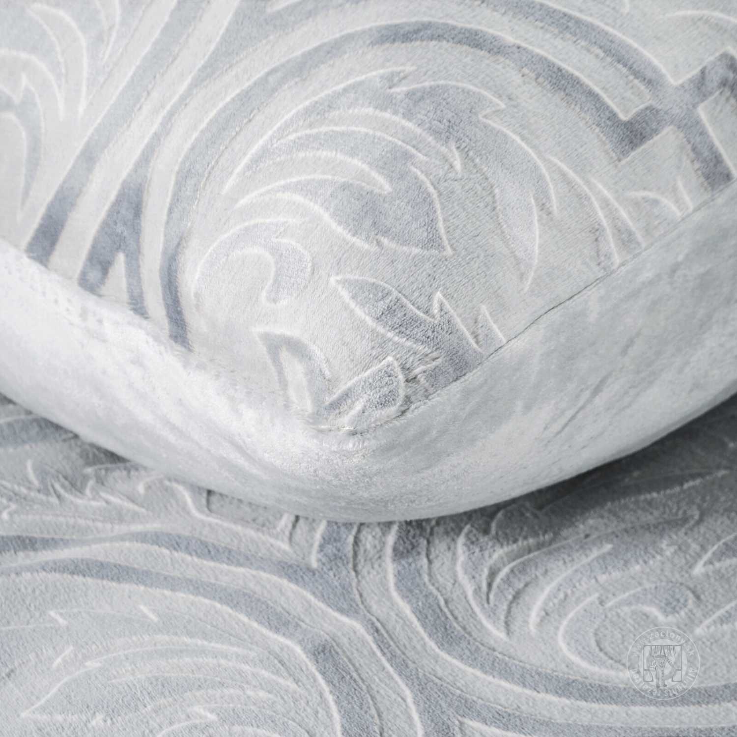 Posteľná bielizeň flísová FLANO 140x200cm + 70x90cm, strieborná/oceľová