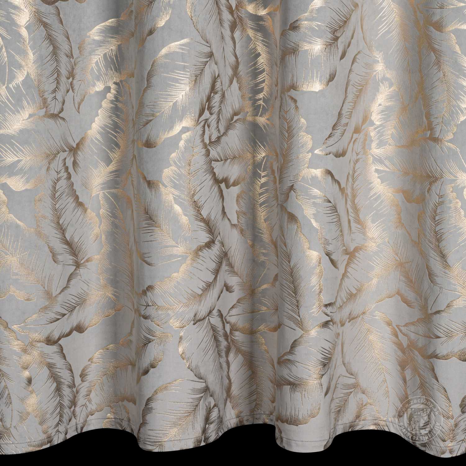 Záves MILENA na krúžkoch 140x250 cm strieborný/šampanský