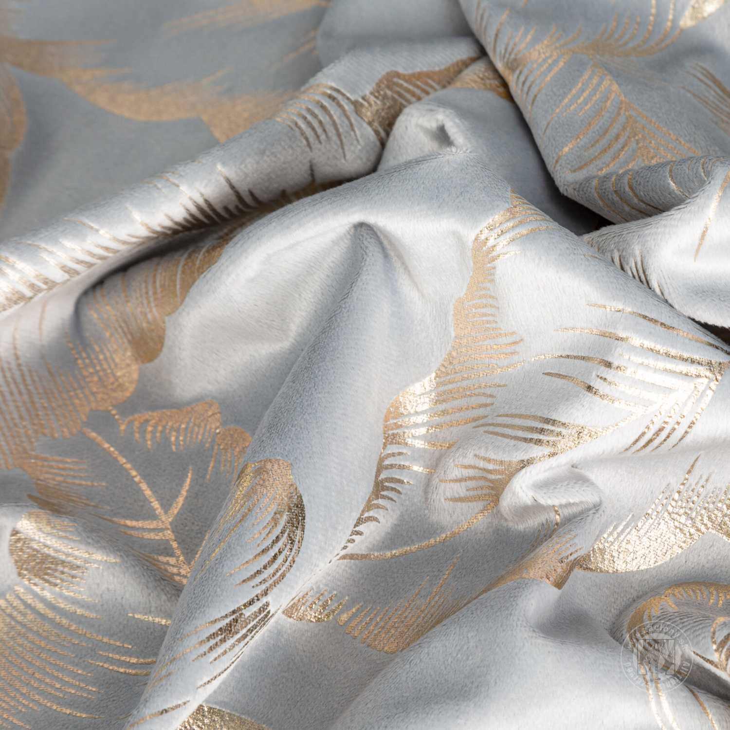 Záves MILENA na krúžkoch 140x250 cm strieborný/šampanský