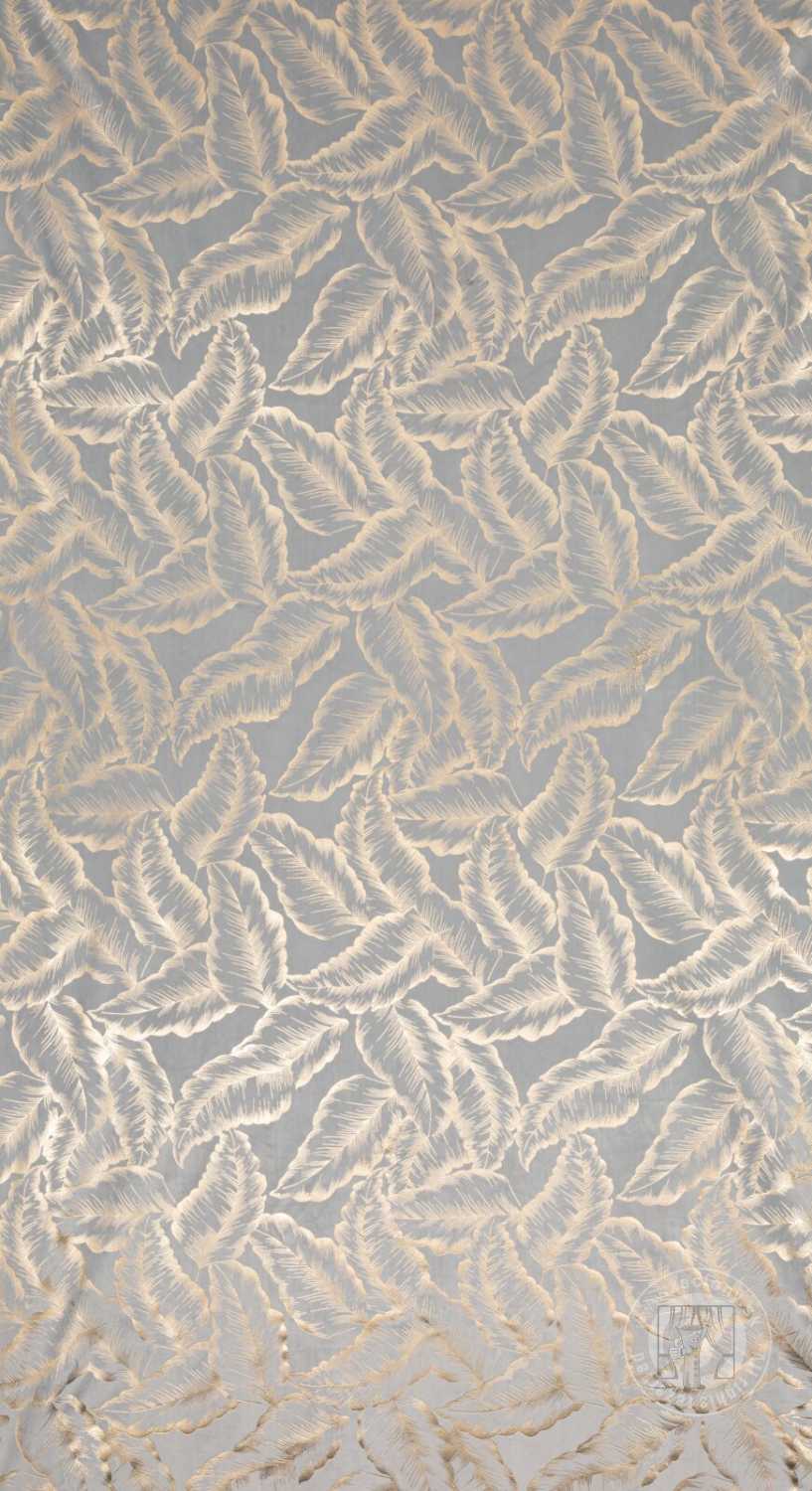 Záves MILENA na krúžkoch 140x250 cm strieborný/šampanský