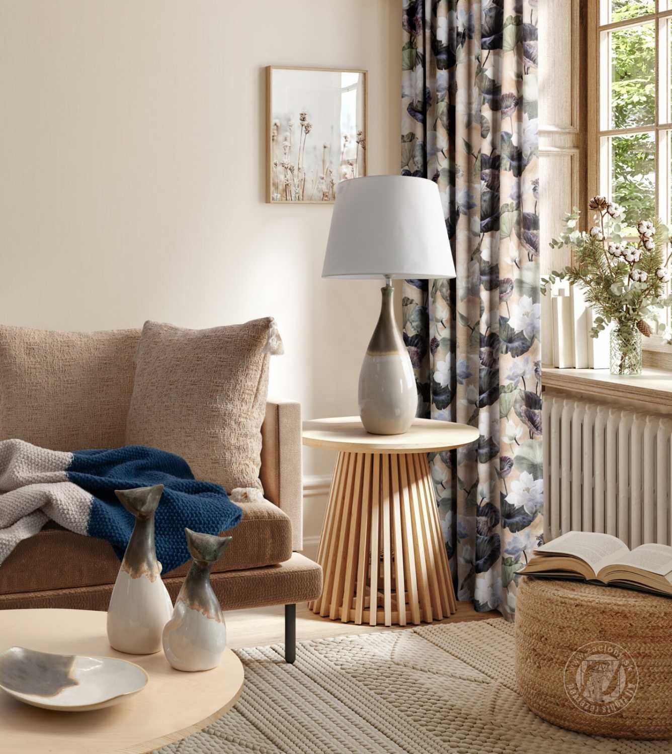 Deka PLED 130x170cm béžová/granátová