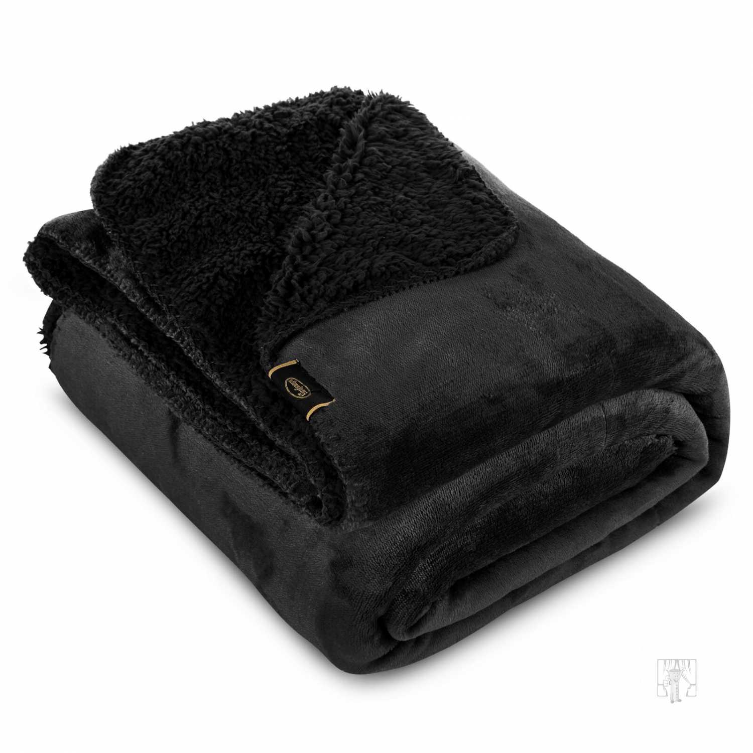 Deka obojstranná TEDY 150x200cm čierna