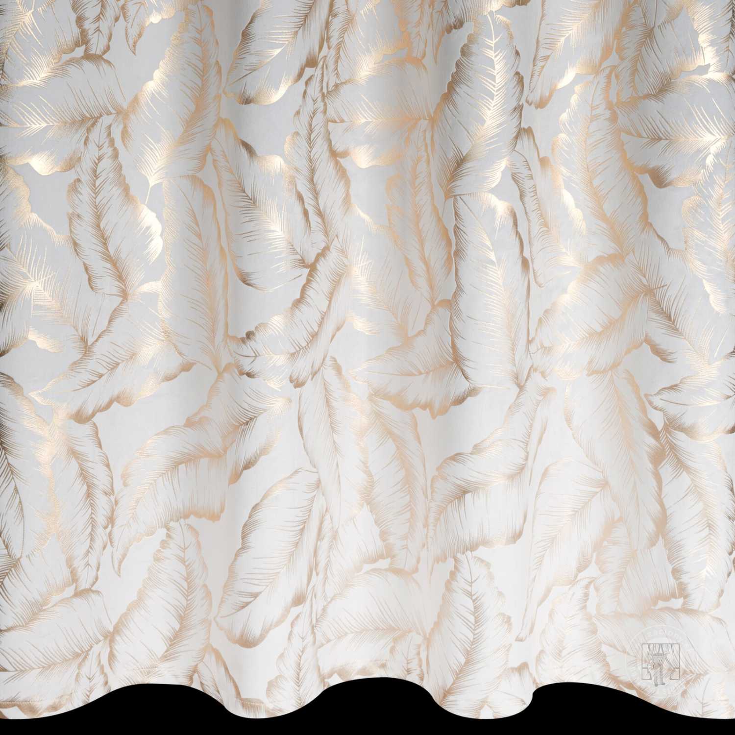 Záves MILENA na krúžkoch 140x250 cm biely/šampanský