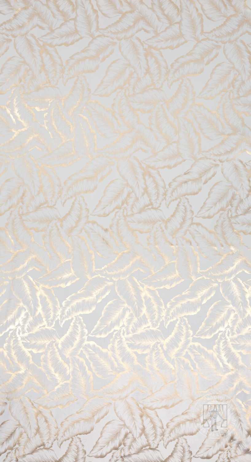 Záves MILENA na krúžkoch 140x250 cm biely/šampanský