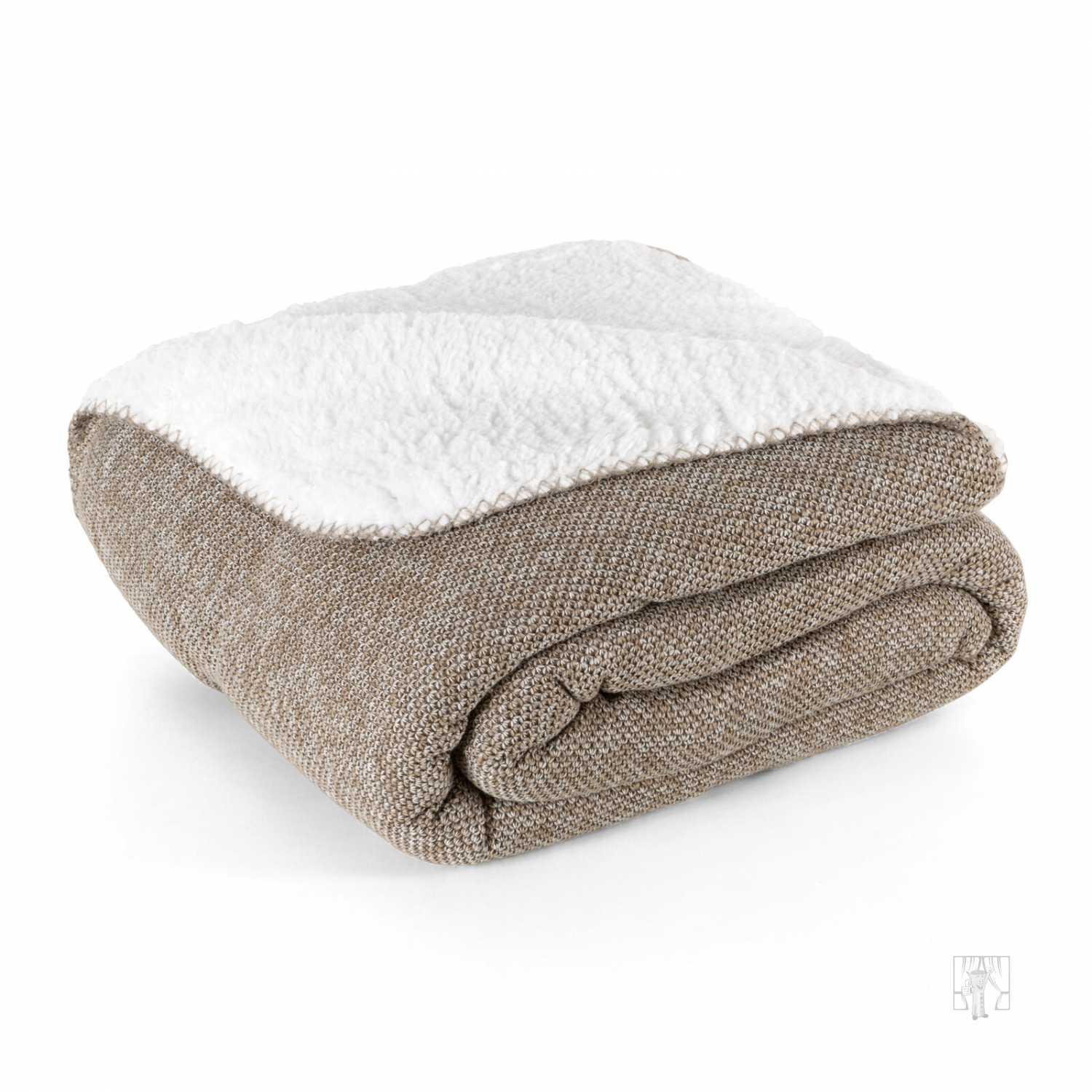 Deka obojstranná PANDA 150x200cm béžová/biela