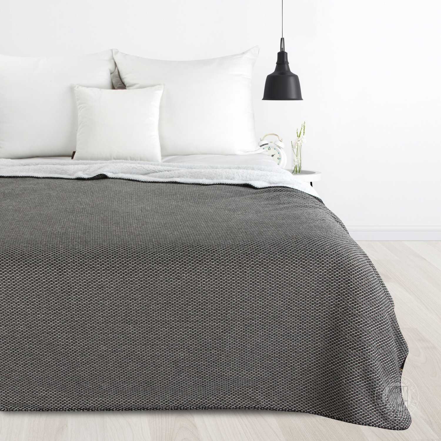 Deka obojstranná PANDA 150x200cm čierna/biela