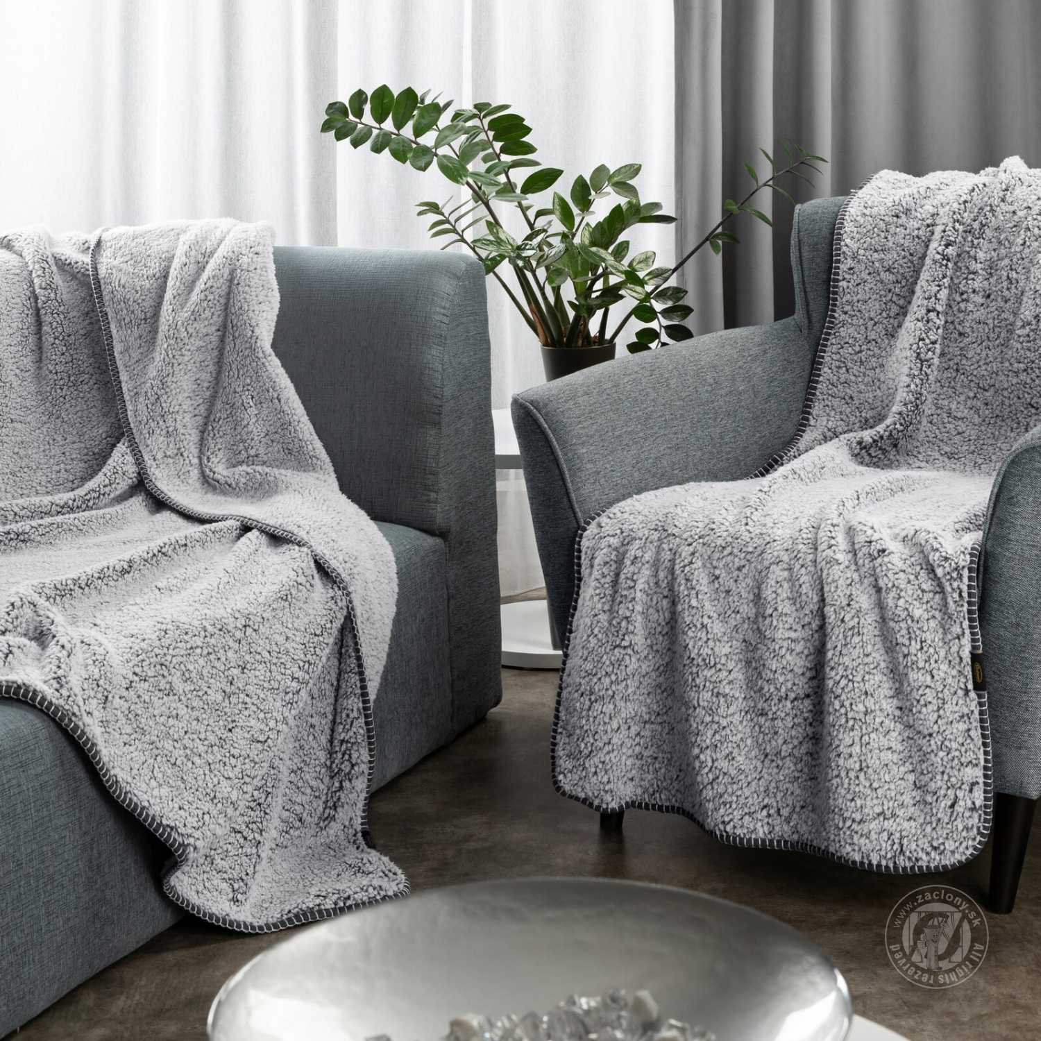 Deka obojstranná KOALA 150x200cm oceľová