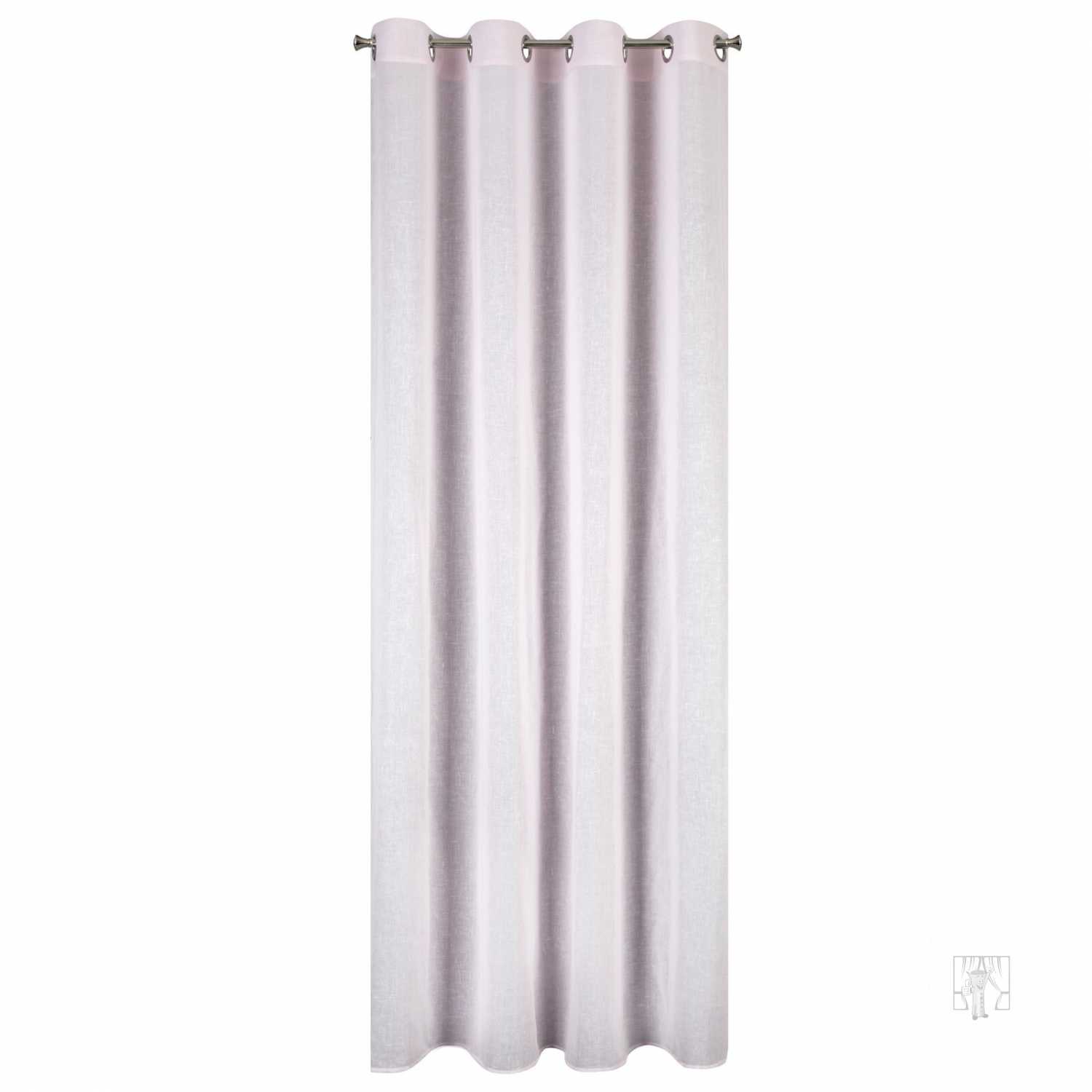 Záves PAOLA  na krúžkoch 140x250cm ružový