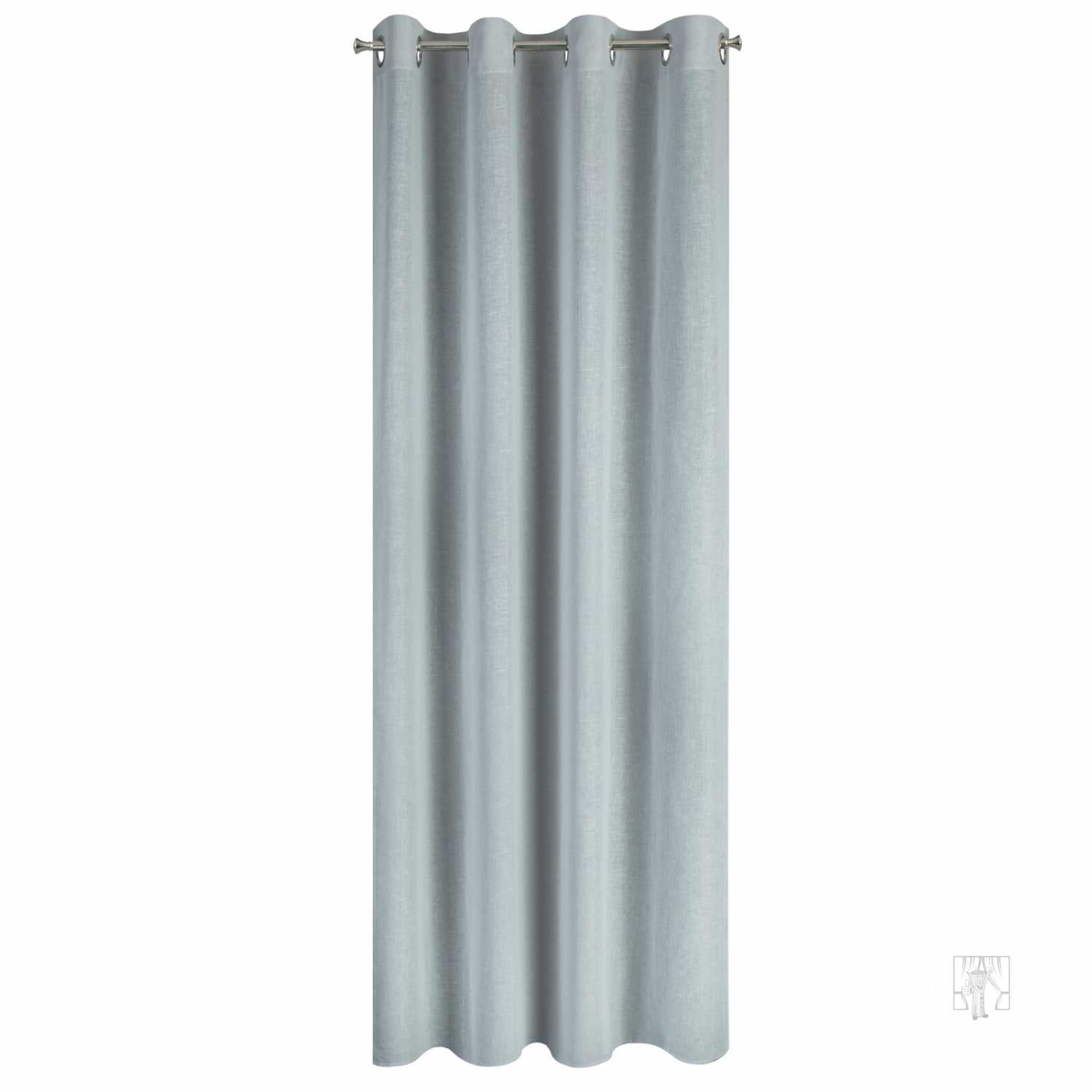 Záves PAOLA na krúžkoch 140x250cm sivý