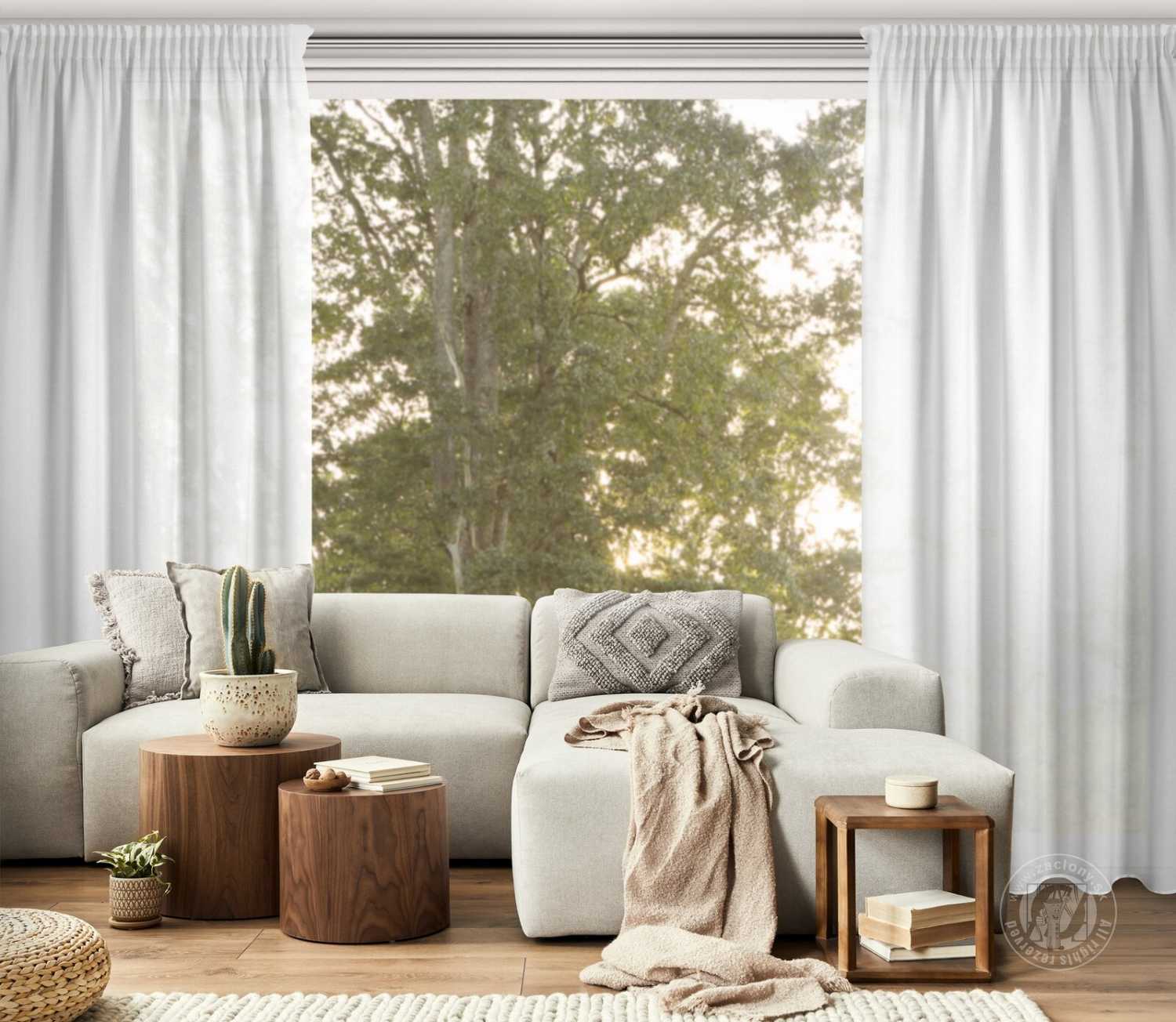 Záves ERIS na páske 140x270cm biely