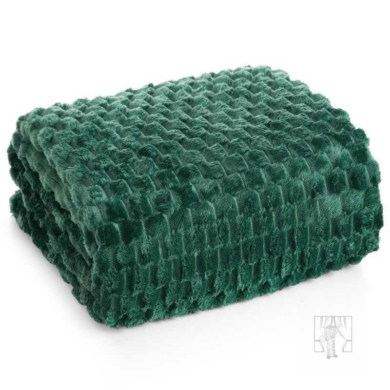 Deka CINDY6 na kreslo 70x160cm tmavozelená