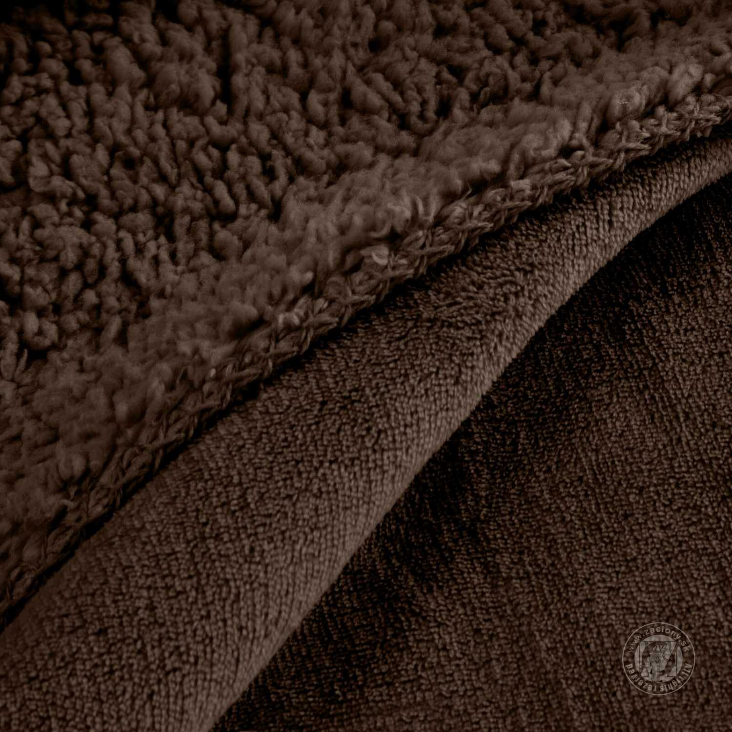 Deka obojstranná TEDY 170x210cm tmavohnedá