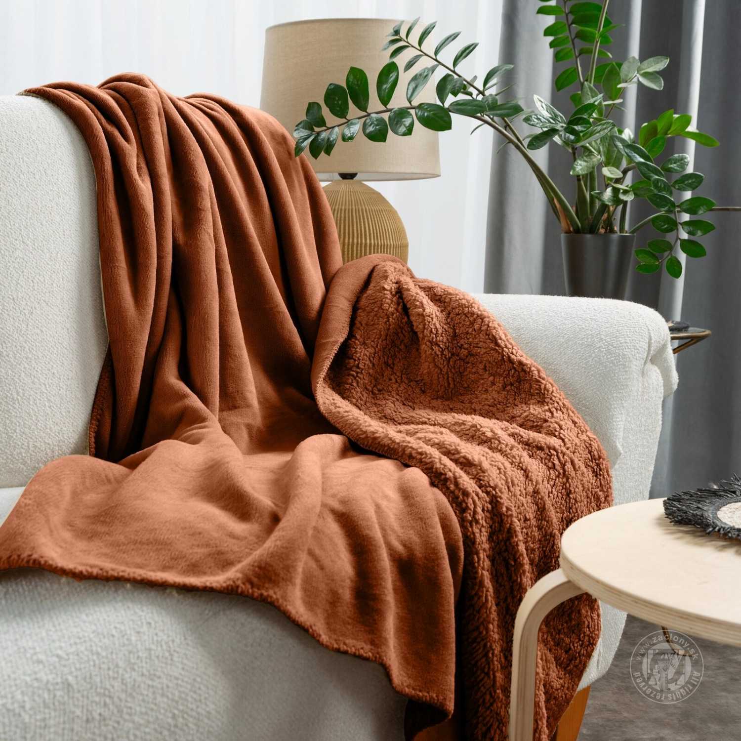 Deka obojstranná TEDY 150x200cm tehlová