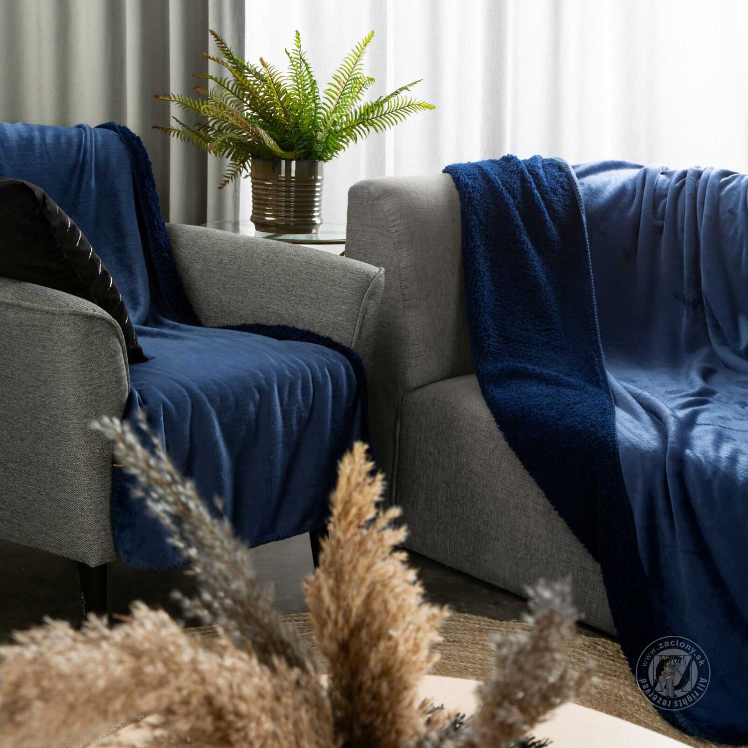 Deka obojstranná TEDY 70x160cm granátová