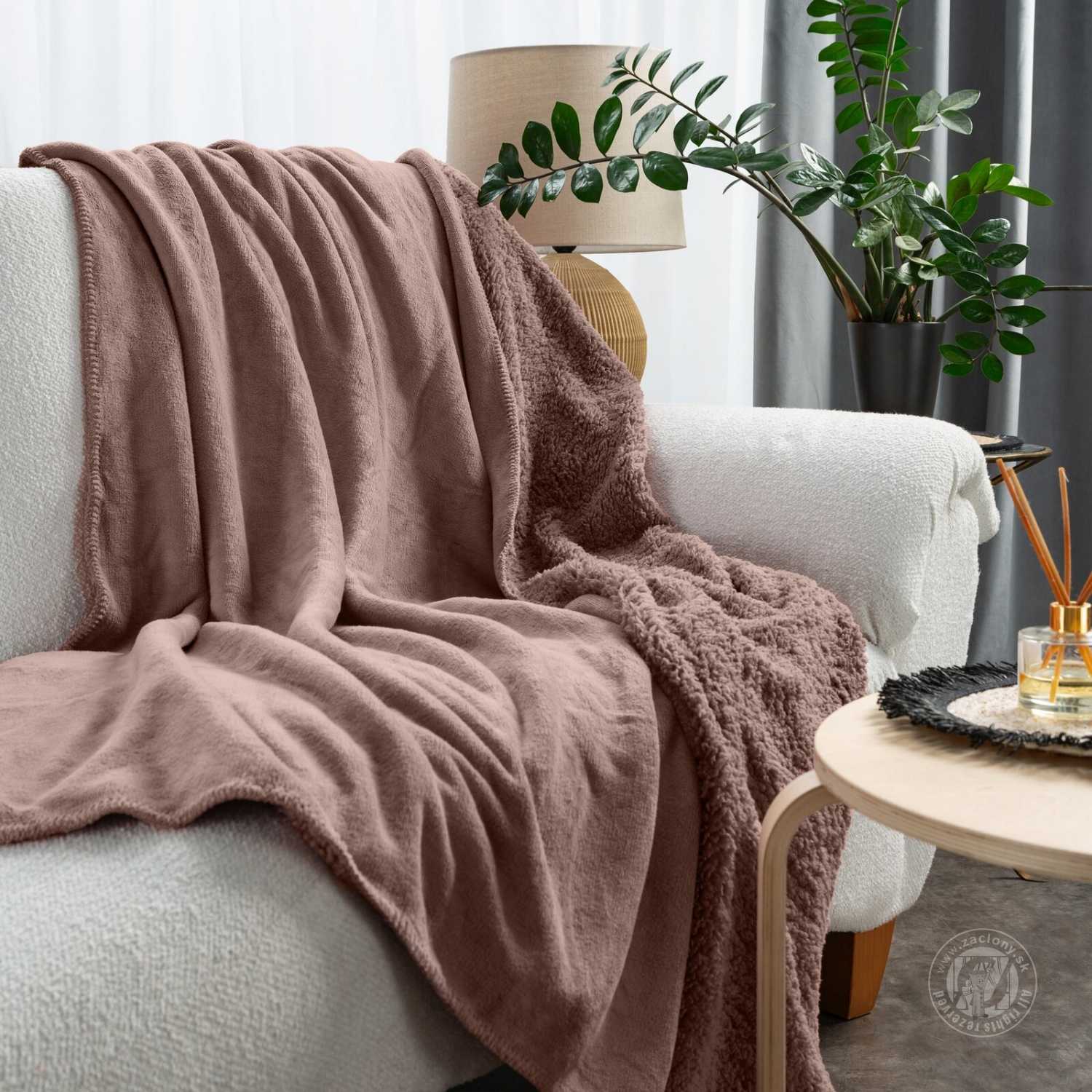 Deka obojstranná TEDY 150x200cm púdrová