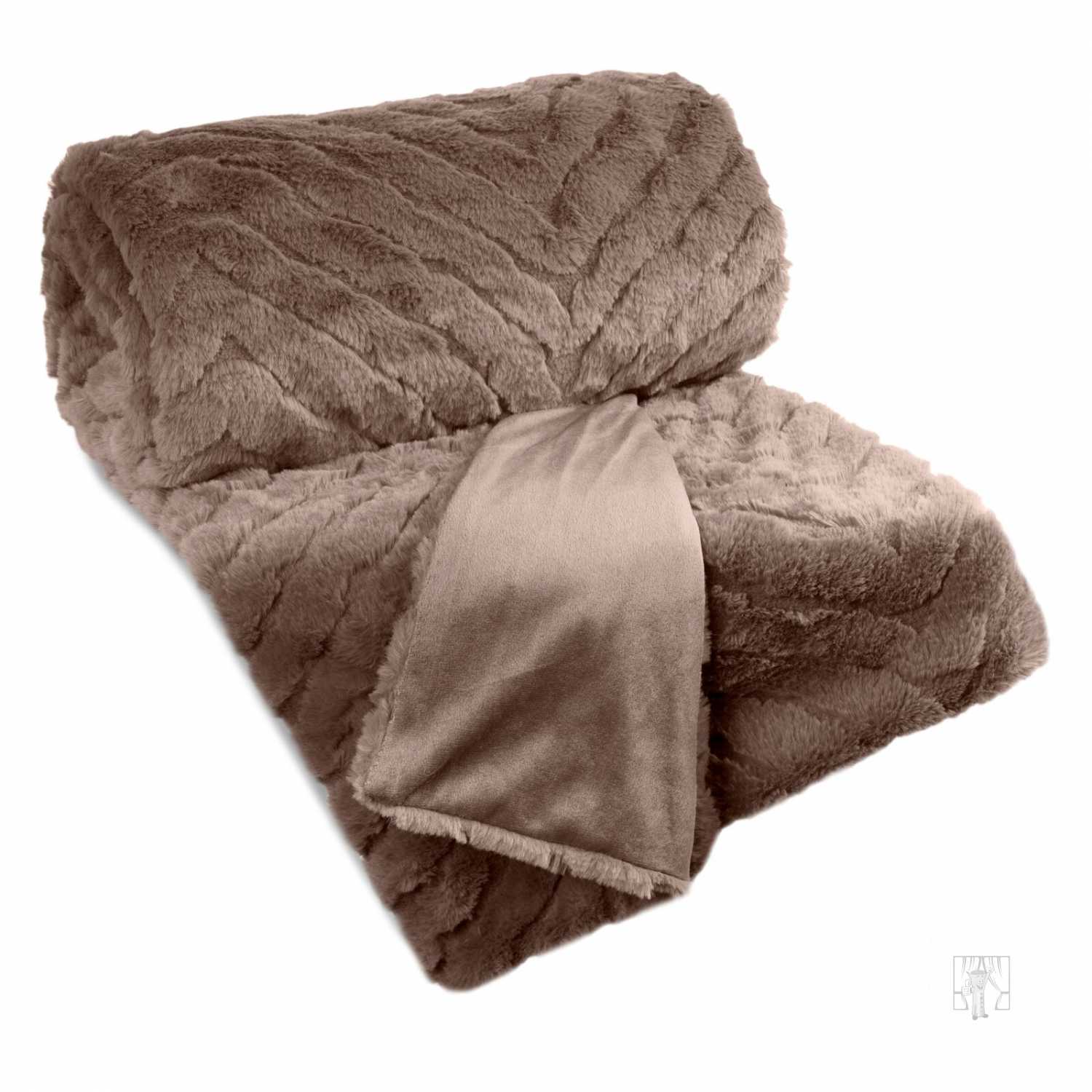 Deka obojstranná KATE 150x200cm tmavobéžová