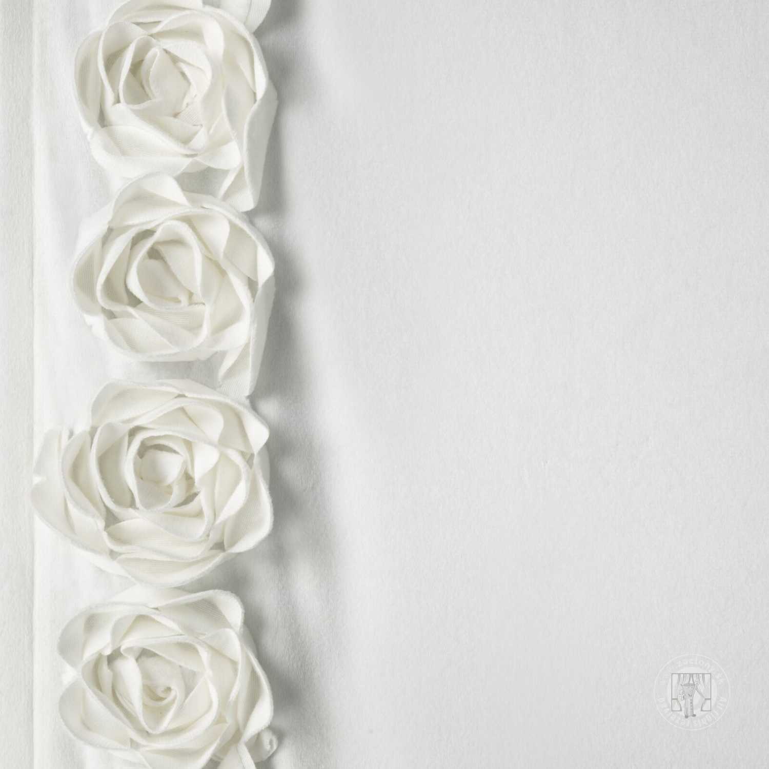 Záves ROSES na páske 140x270cm biely