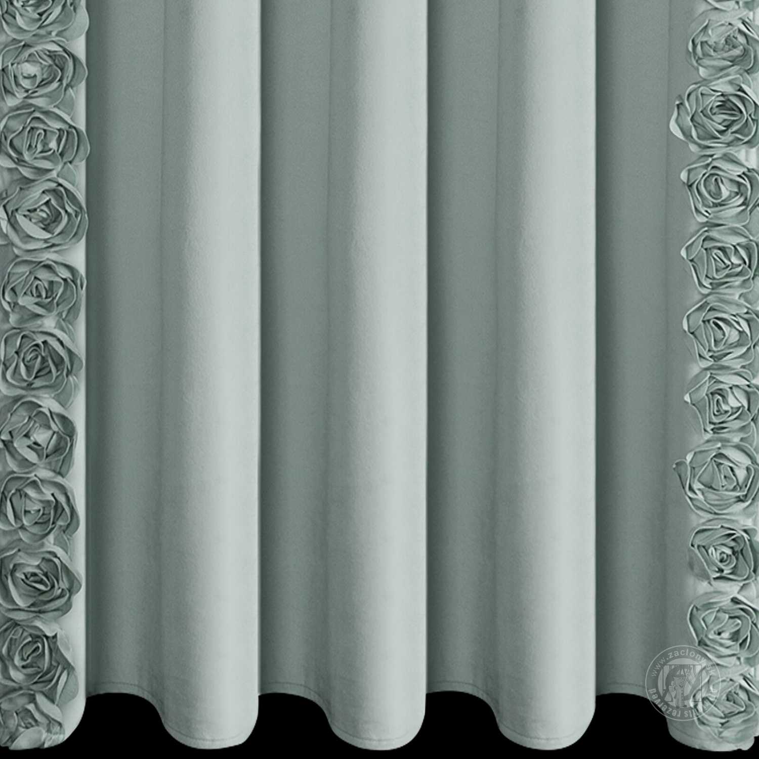 Záves ROSES na páske 140x270cm mätový