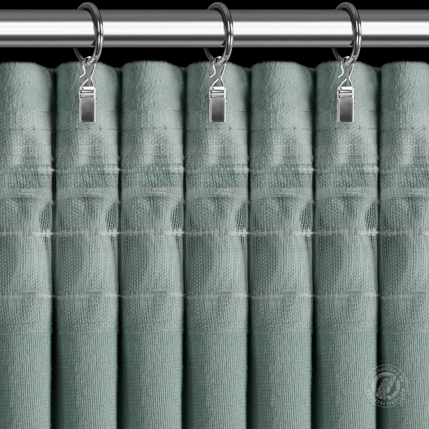 Záves ROSES na páske 140x270cm mätový