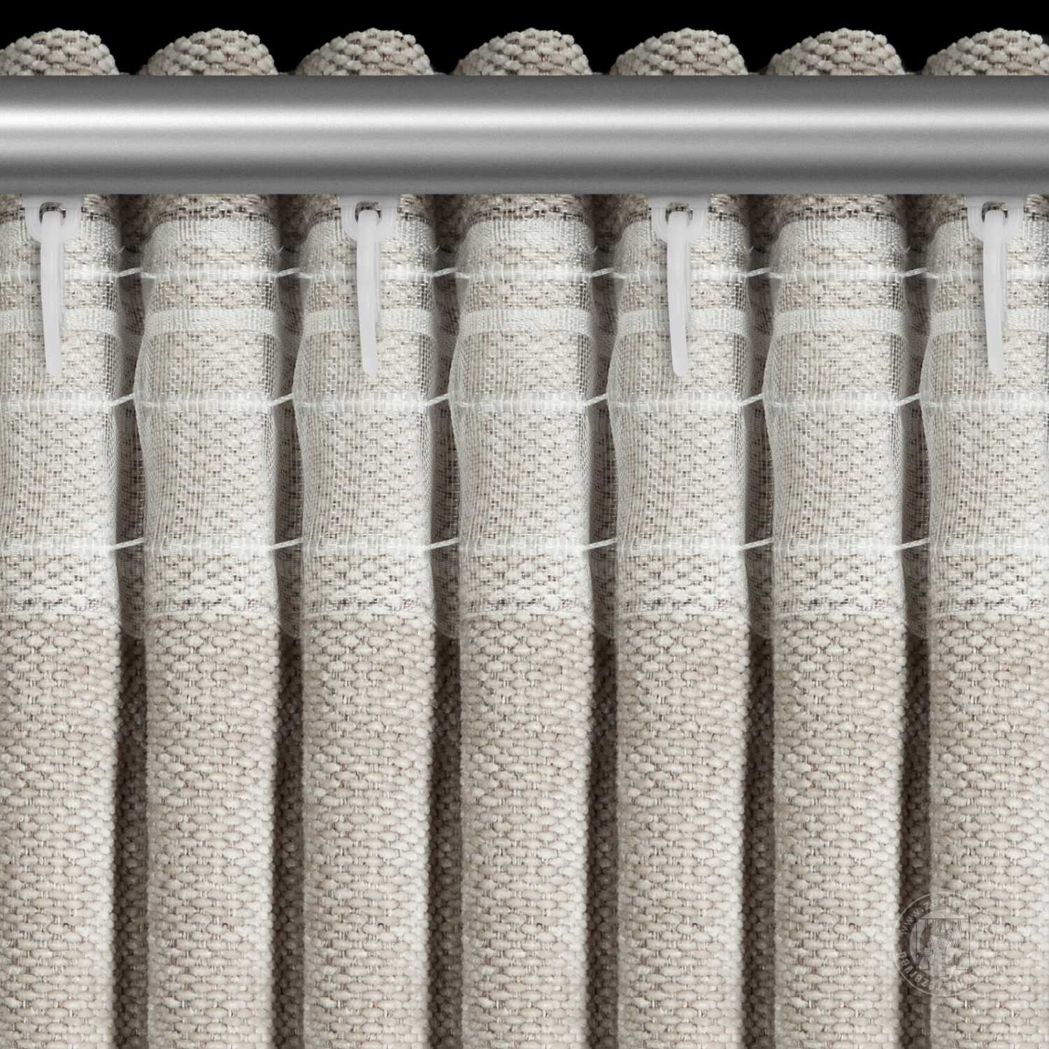 Záves NESKA na páske 140x270cm svetlobéžový