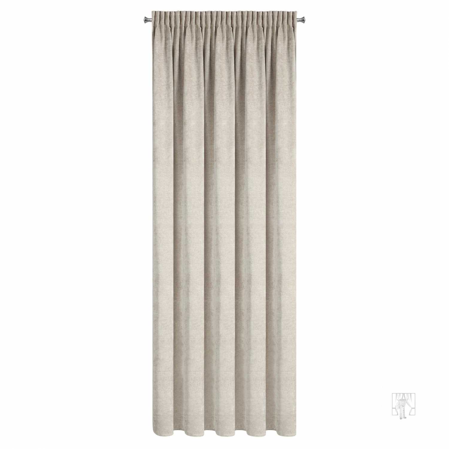 Záves NESKA na páske 140x270cm svetlobéžový