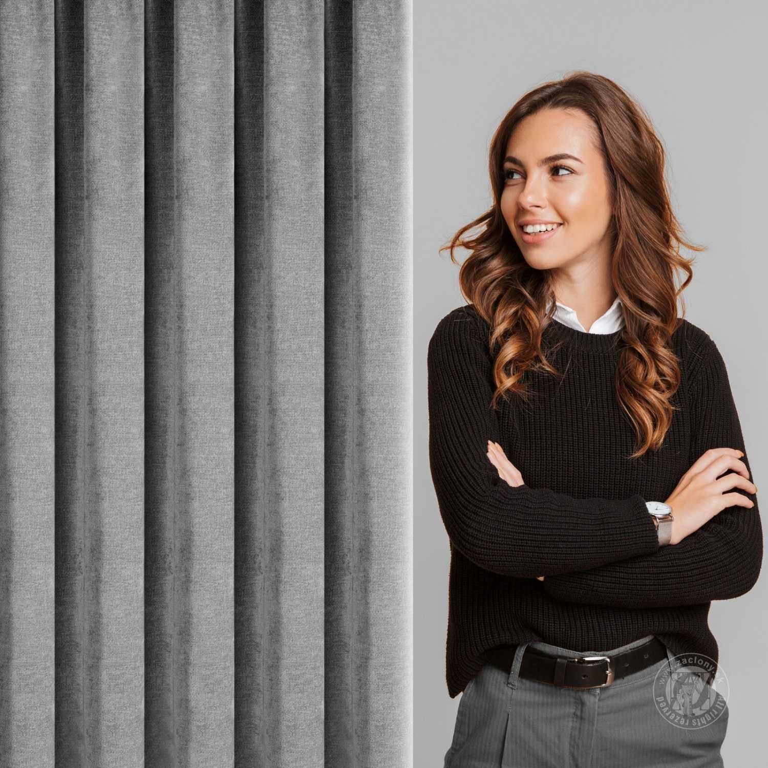 Záves NESKA na páske 140x270cm oceľový