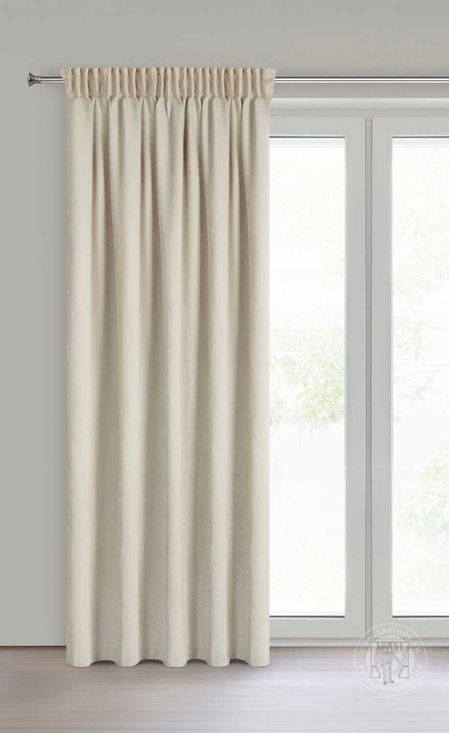 Záves VANI na páske 140x270cm svetlobéžový