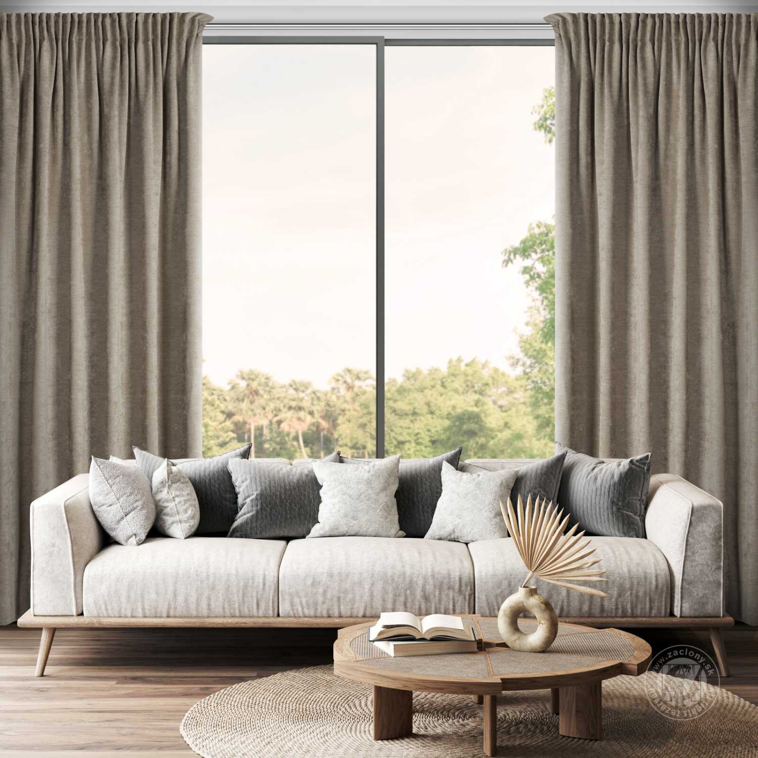 Záves VANI na páske 140x270cm cappuccino