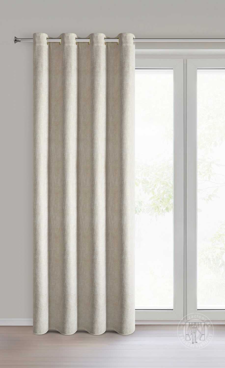 Záves BITSY na krúžkoch 140x250cm krémový