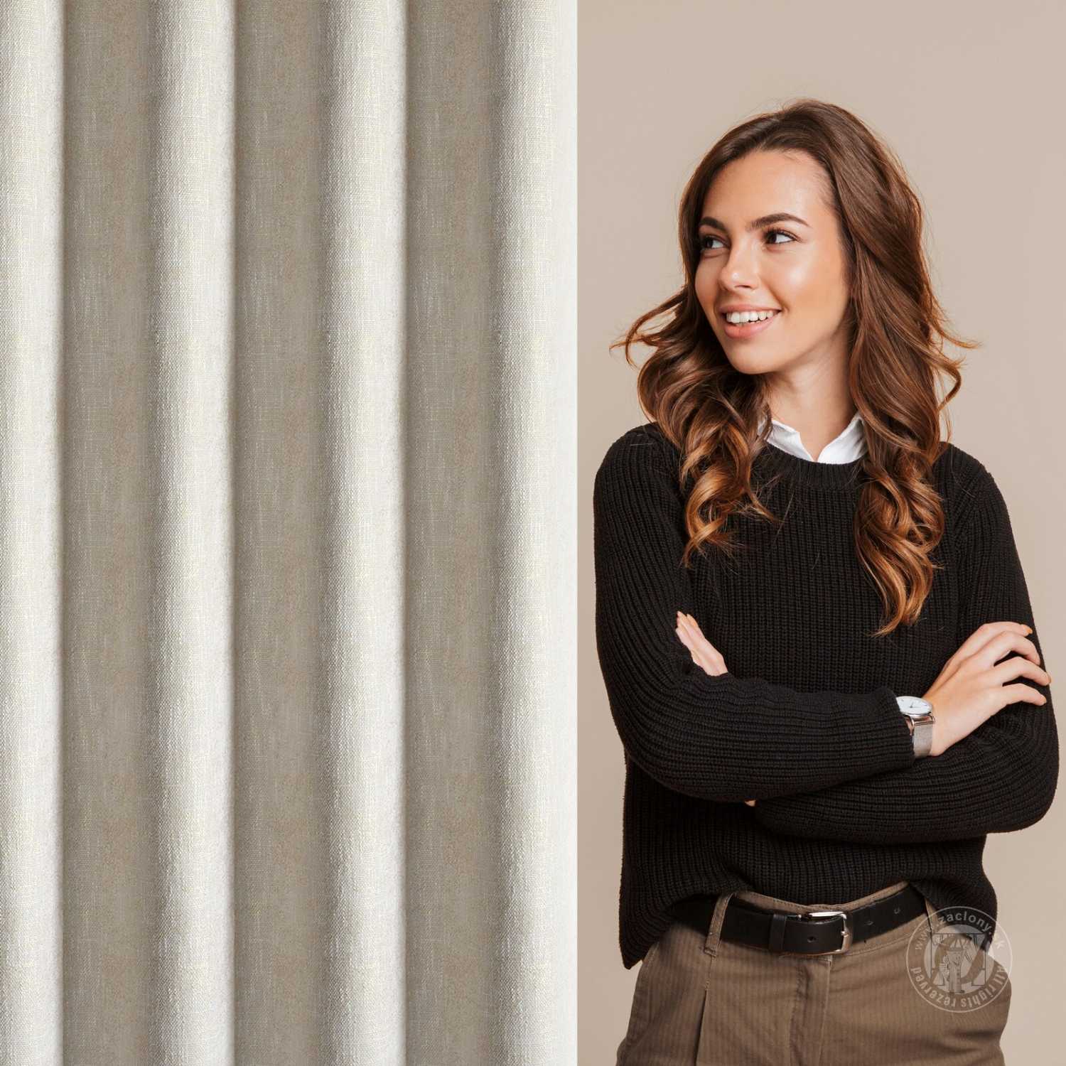 Záves BITSY na krúžkoch 140x250cm krémový