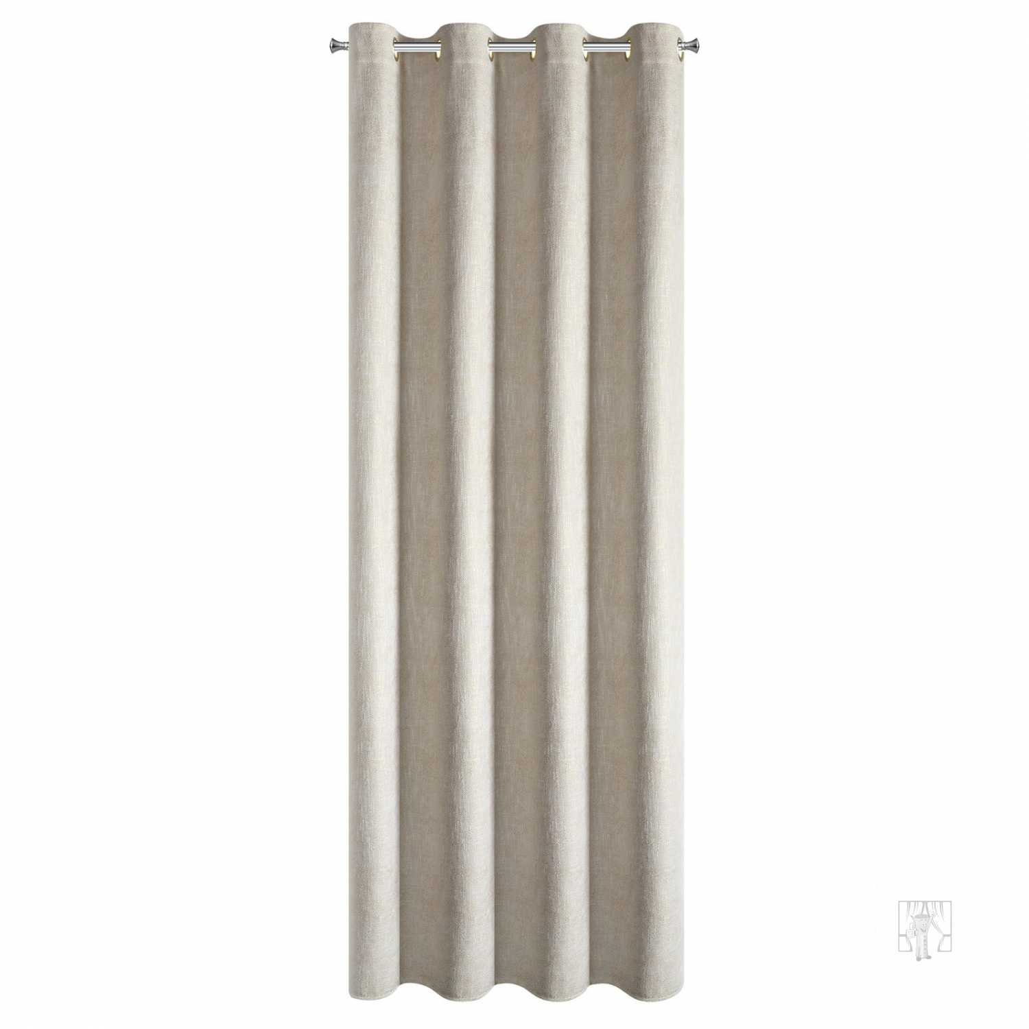 Záves BITSY na krúžkoch 140x250cm krémový