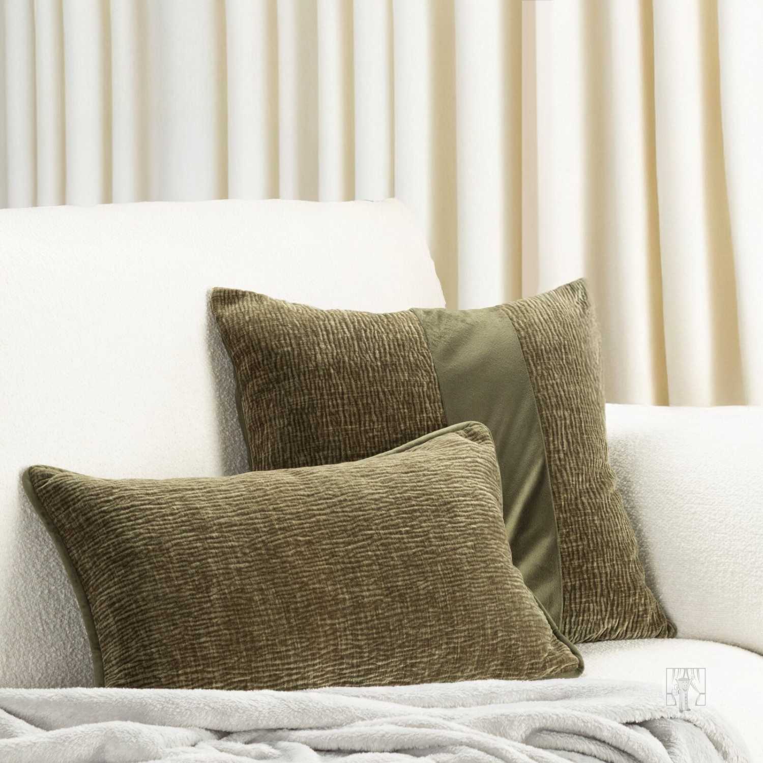 Obliečka na vankúš CARLA 45x45cm olivová