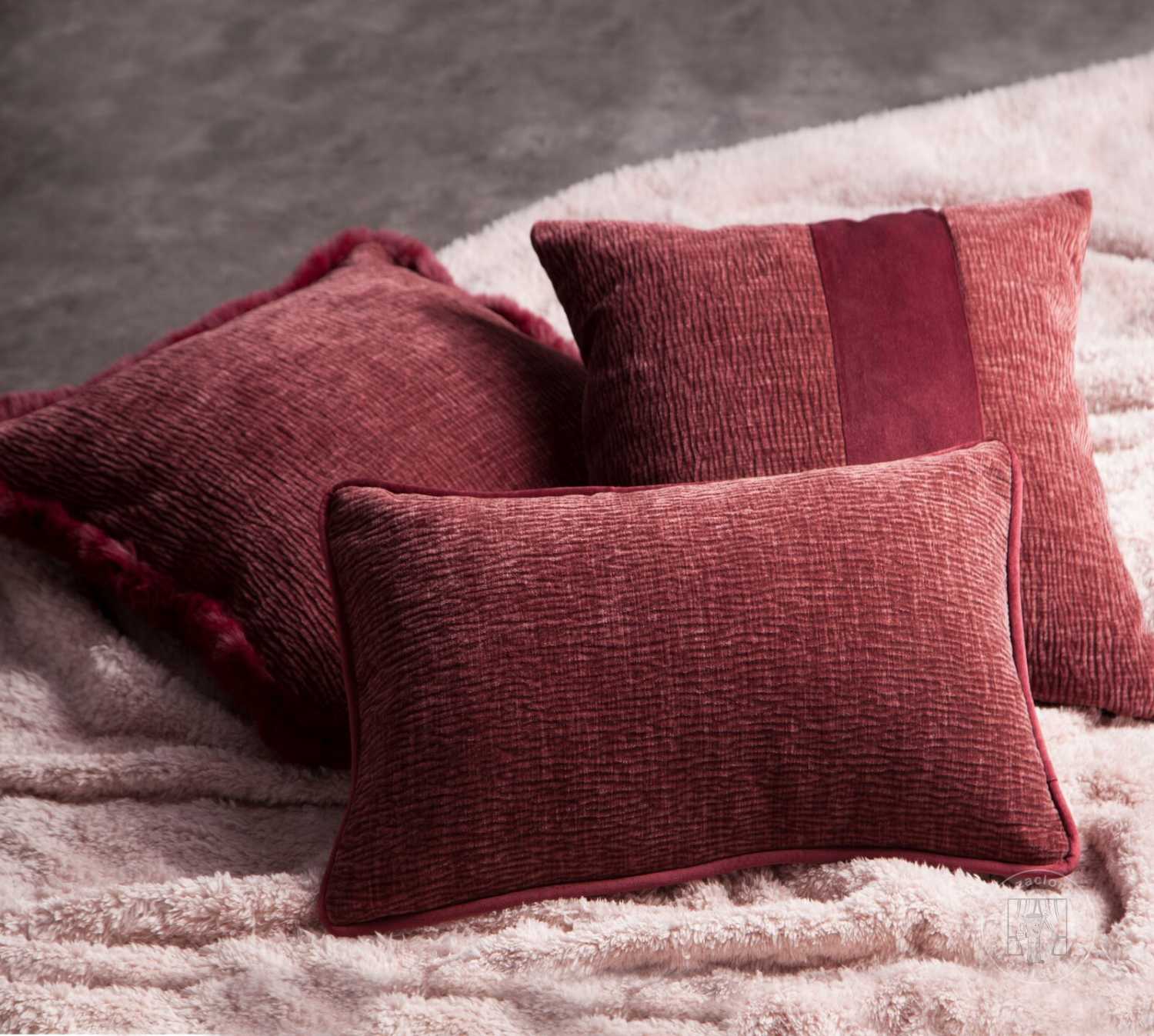 Obliečka na vankúš CARLA 45x45cm bordová