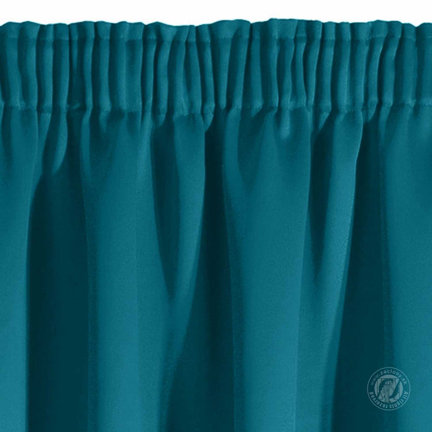 Záves BLACKOUT na páske 135x270cm tmavotyrkysový