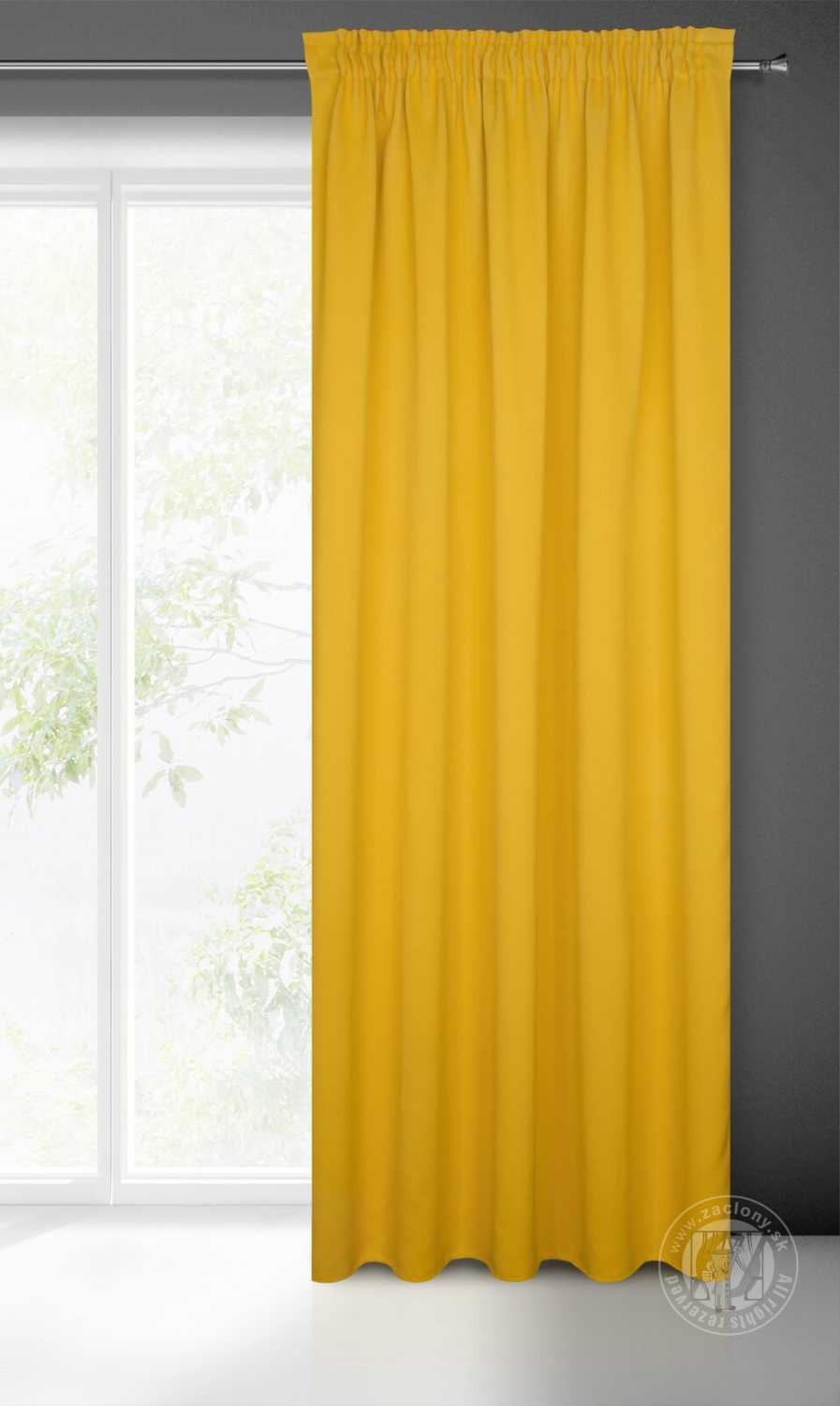 Záves BLACKOUT na páske 135x270cm horčicový