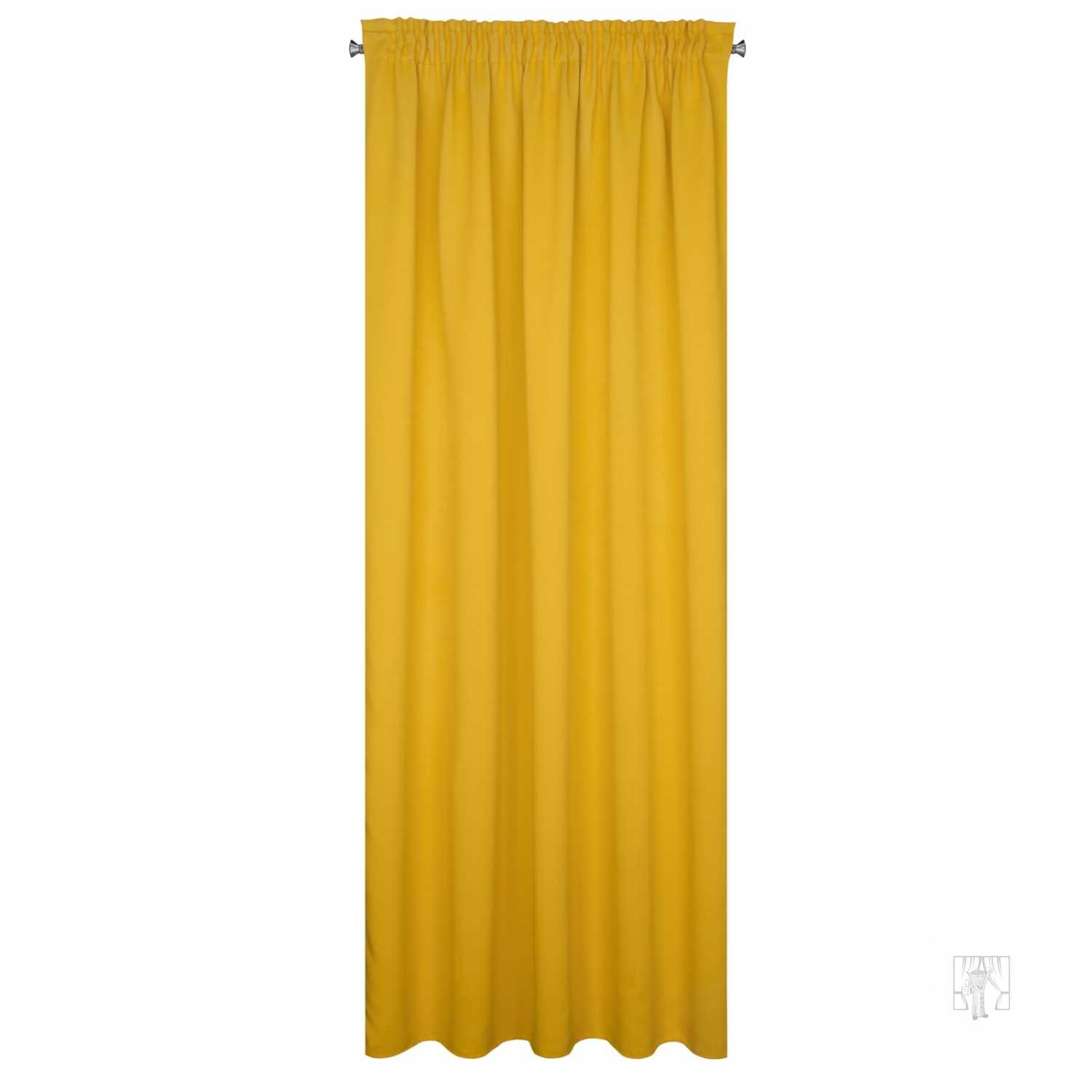 Záves BLACKOUT na páske 135x270cm horčicový