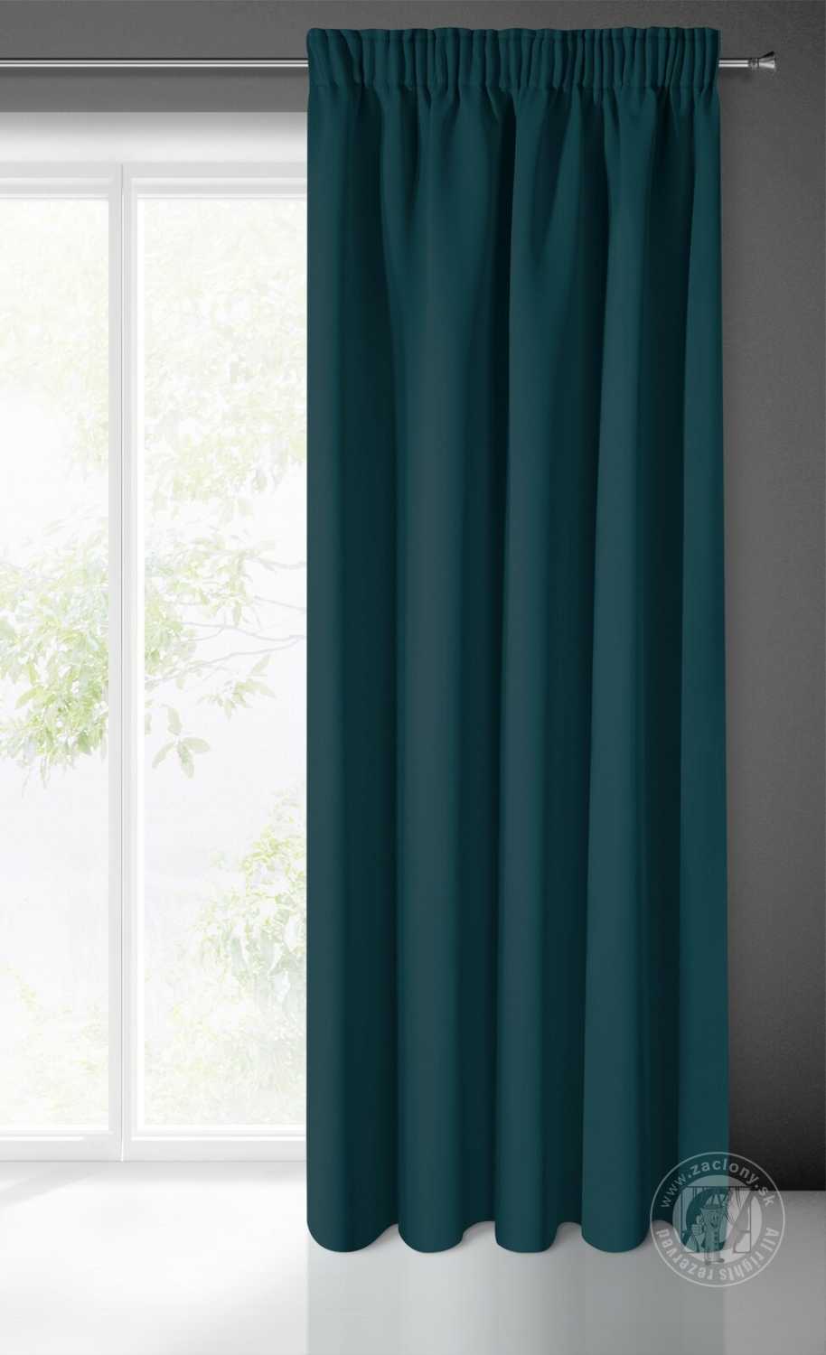 Záves BLACKOUT na páske 135x270cm petrolejový