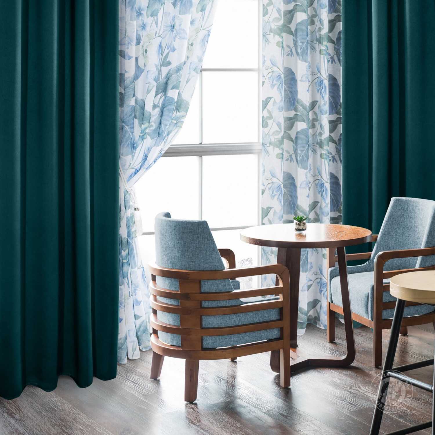 Záves BLACKOUT na páske 135x270cm petrolejový