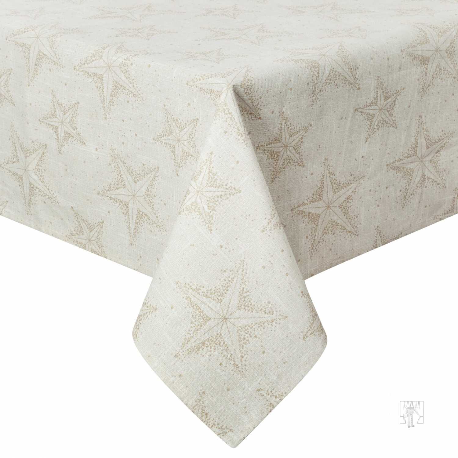 Vianočný obrus WINTER krémový/zlatý