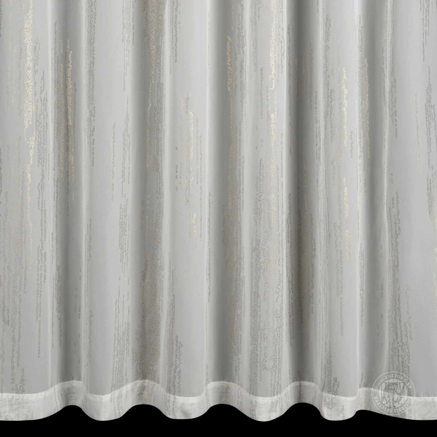 Vianočná záclona ASTRA na páske 140x270cm biela