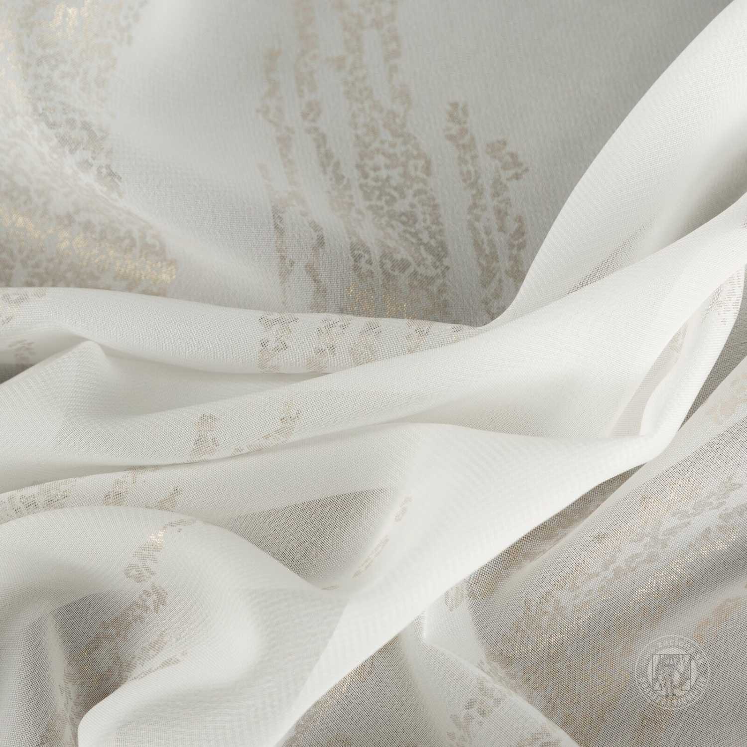 Vianočná záclona ASTRA na páske 140x270cm biela