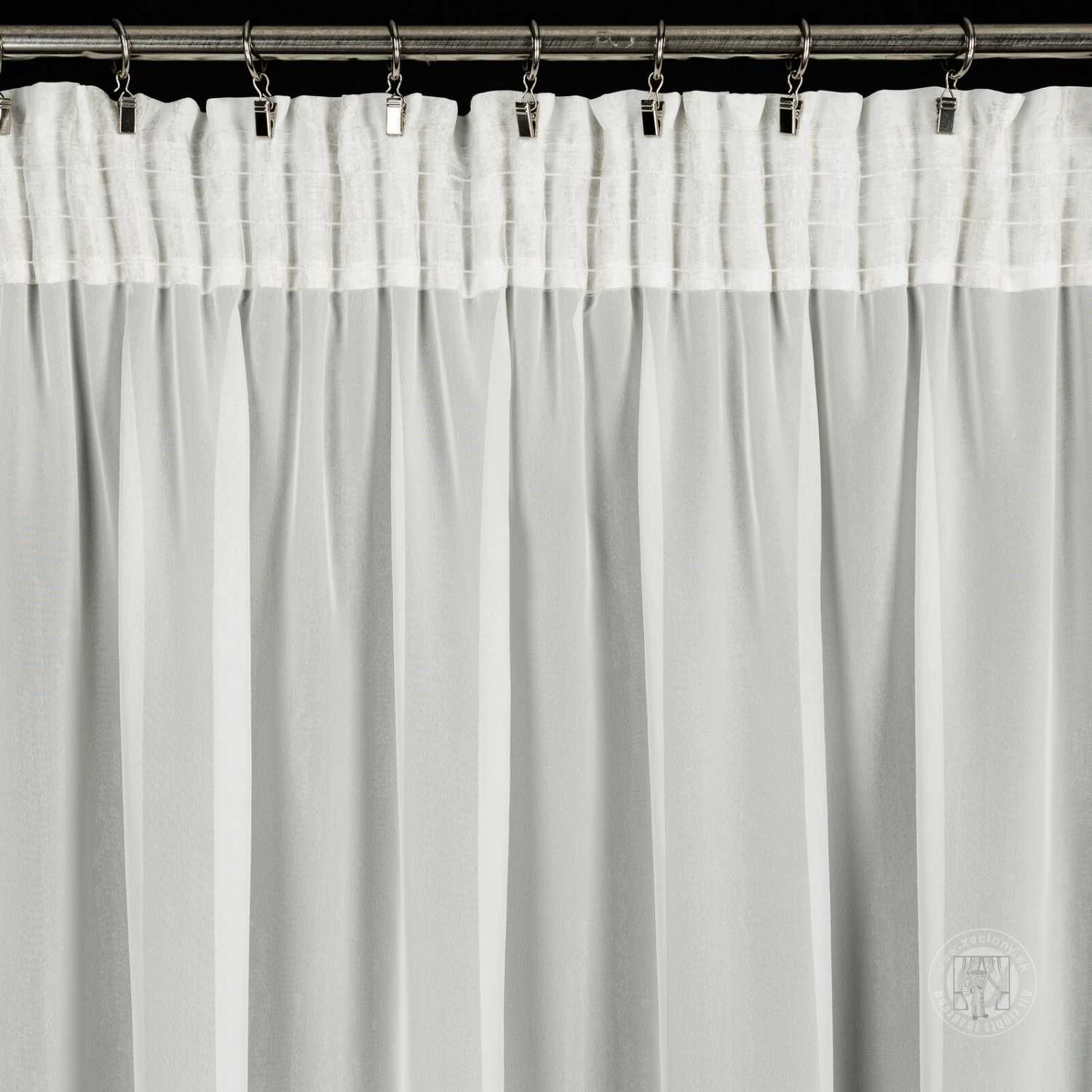 Vianočná záclona ASTRA na páske 140x270cm biela