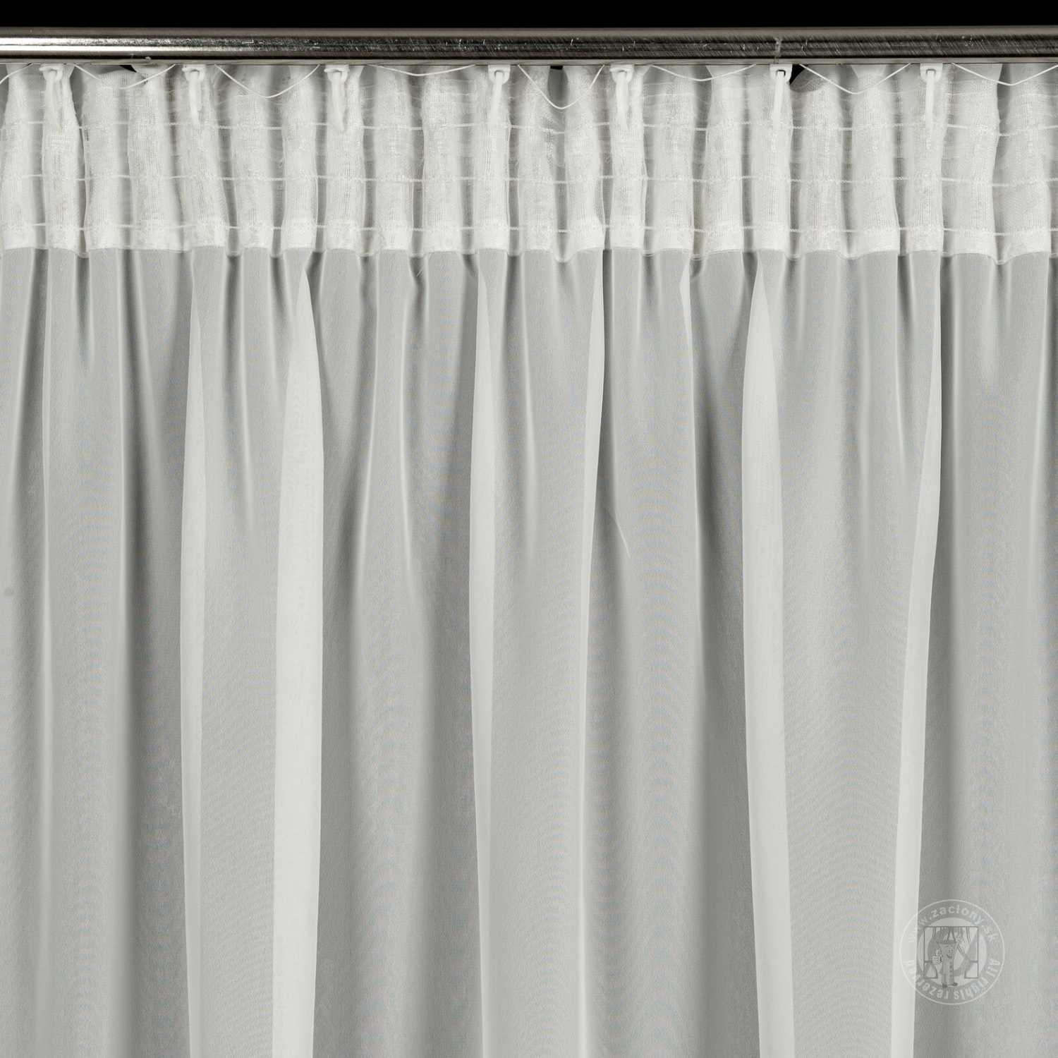 Vianočná záclona ASTRA na páske 140x270cm biela