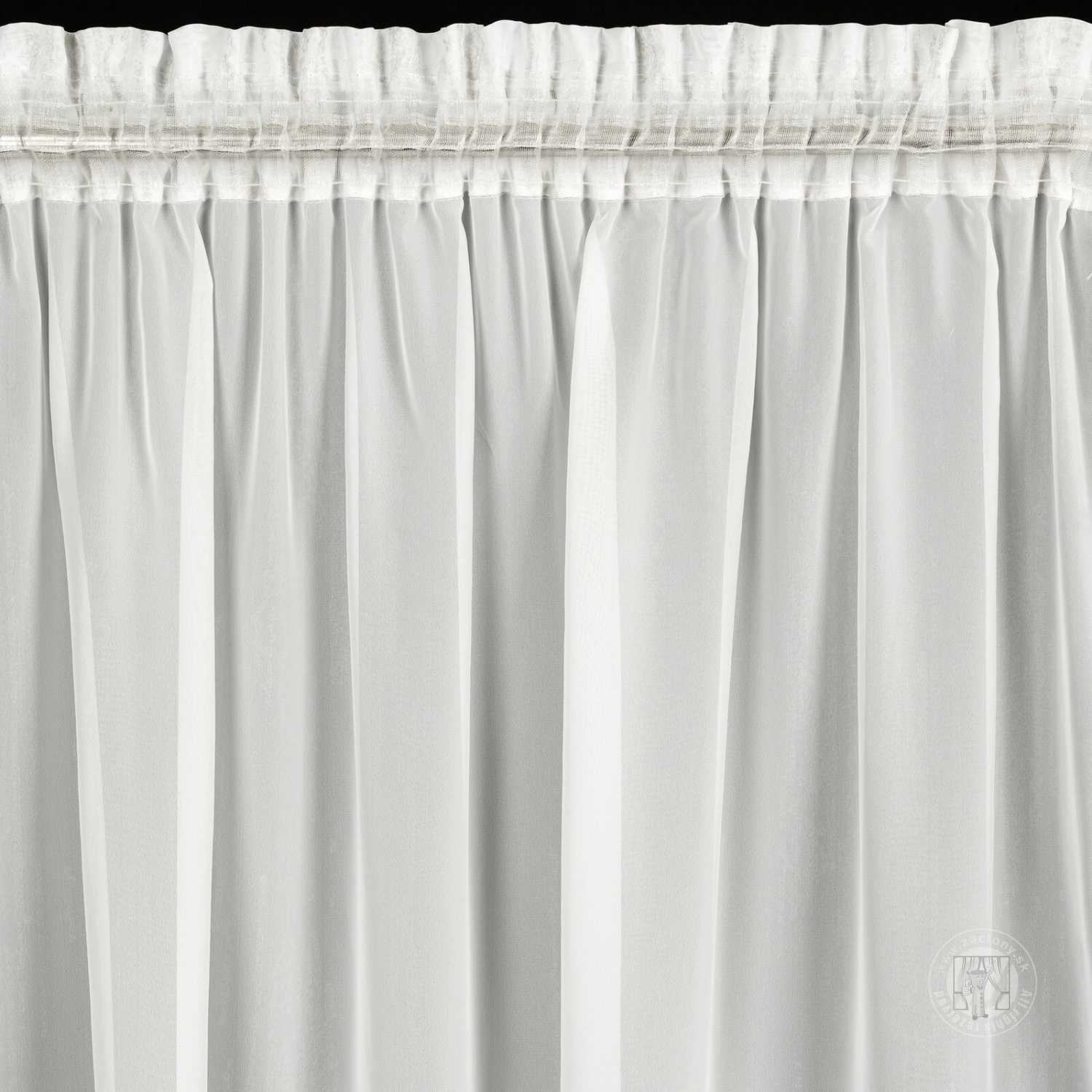 Vianočná záclona ASTRA na páske 140x270cm biela