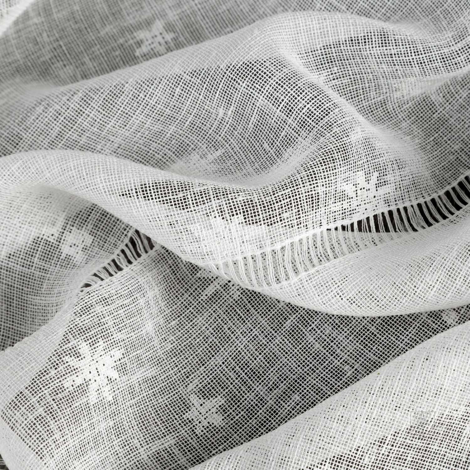 Vianočná záclona NADINE na krúžkoch 140x250cm biela