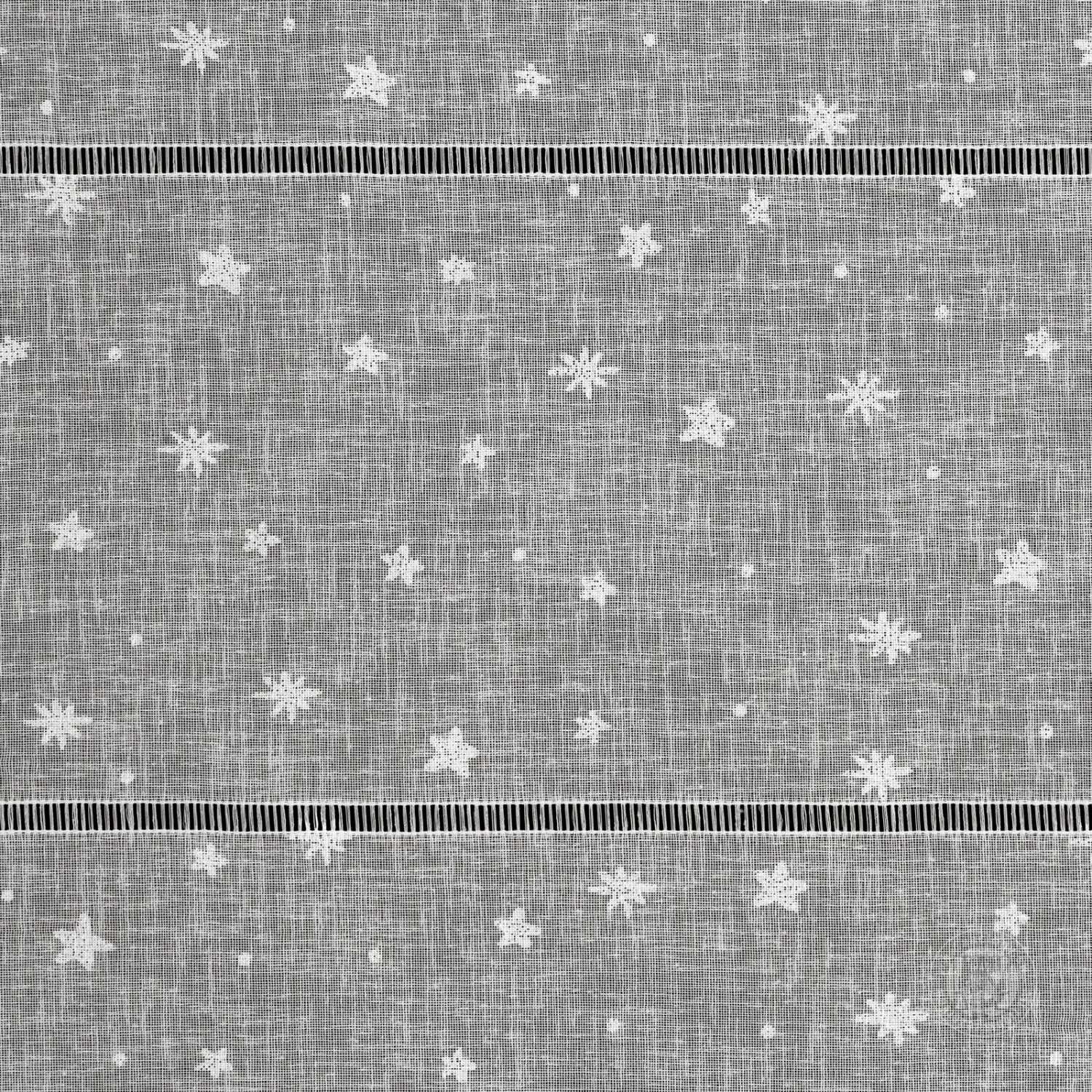 Vianočná záclona NADINE na krúžkoch 140x250cm biela