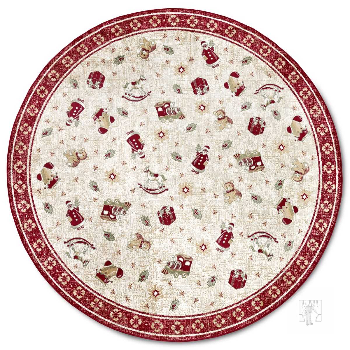 Kruhový kusový koberec Villeroy & Boch Toy´s Delight 106217 Red Multicolour