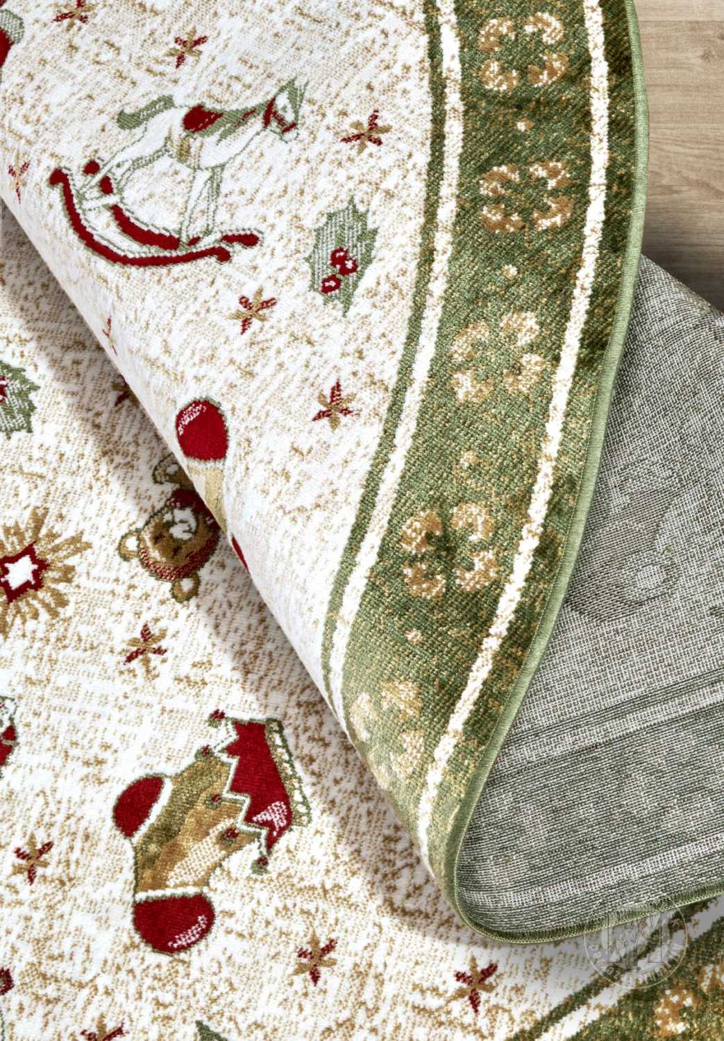 Kruhový kusový koberec Villeroy & Boch Toy´s Delight 106218 Green Multicolour