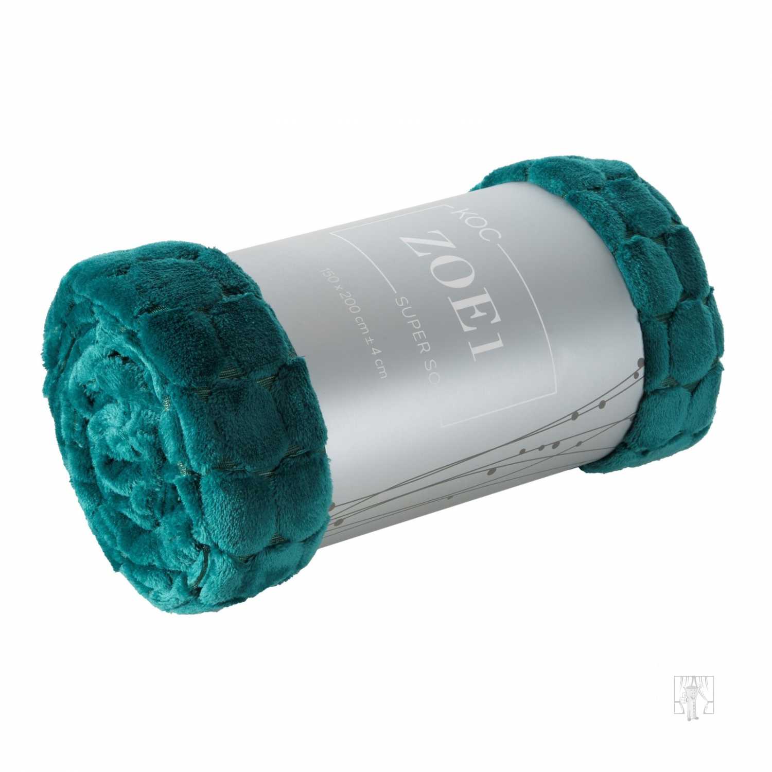 Deka z mikroflanelu ZOE 150x200cm tmavotyrkysová